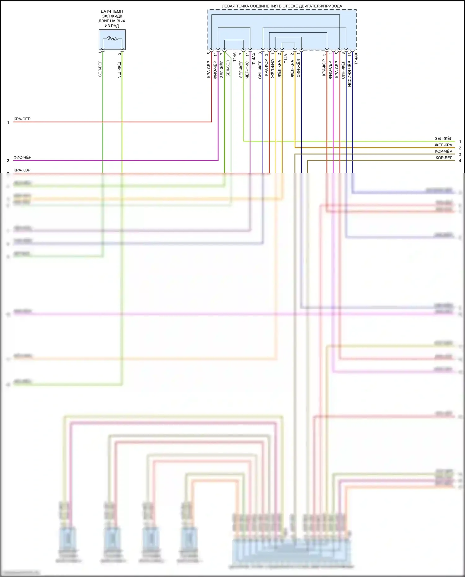 A4 Audi B9 рестайлинг (2019-2024): Электросхема двигателя 2.0l turbo hybrid (5 из 9) 