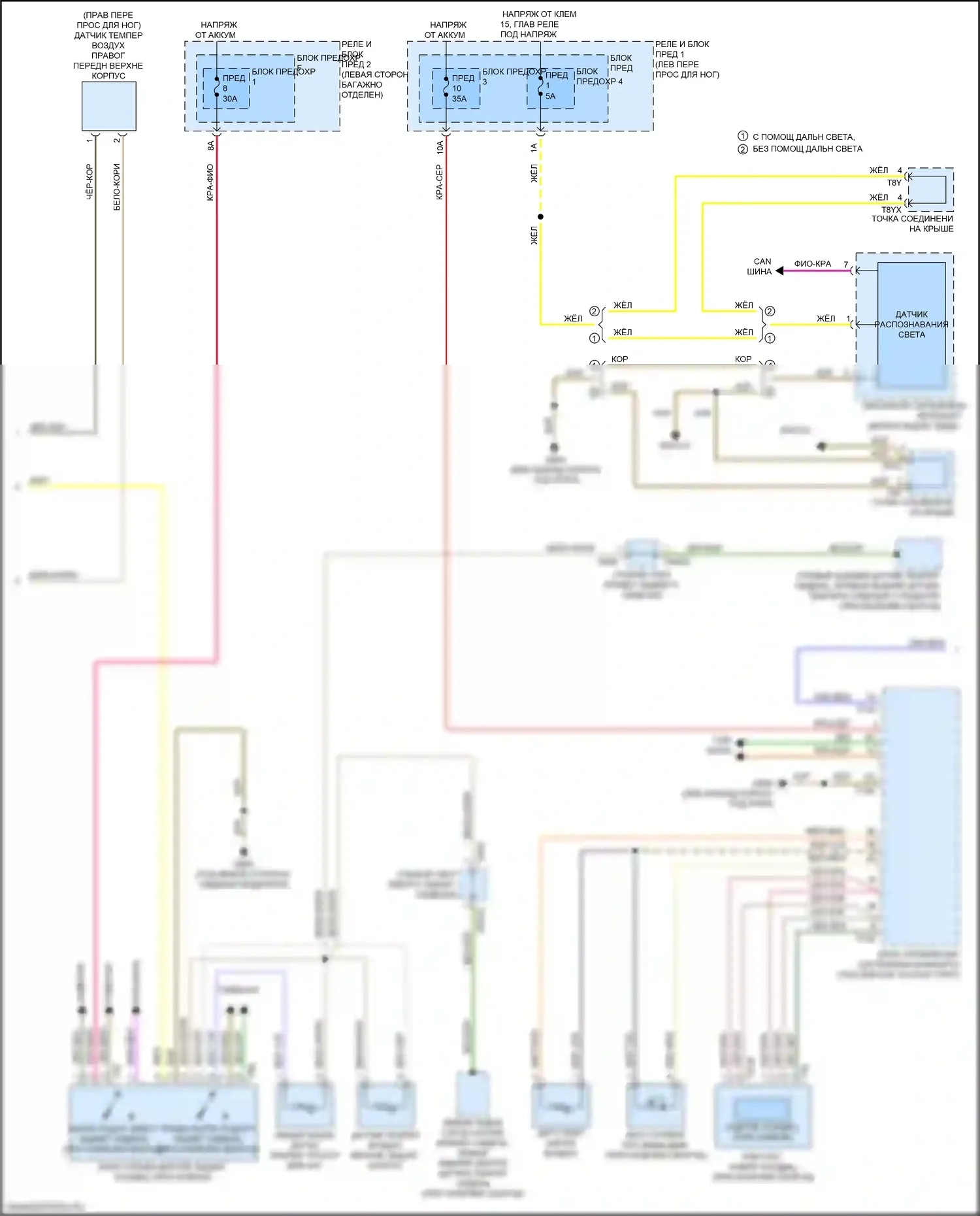 A4 Audi B9 рестайлинг (2019-2024): Электросхема климат контроля, без climat (3 из 4) 