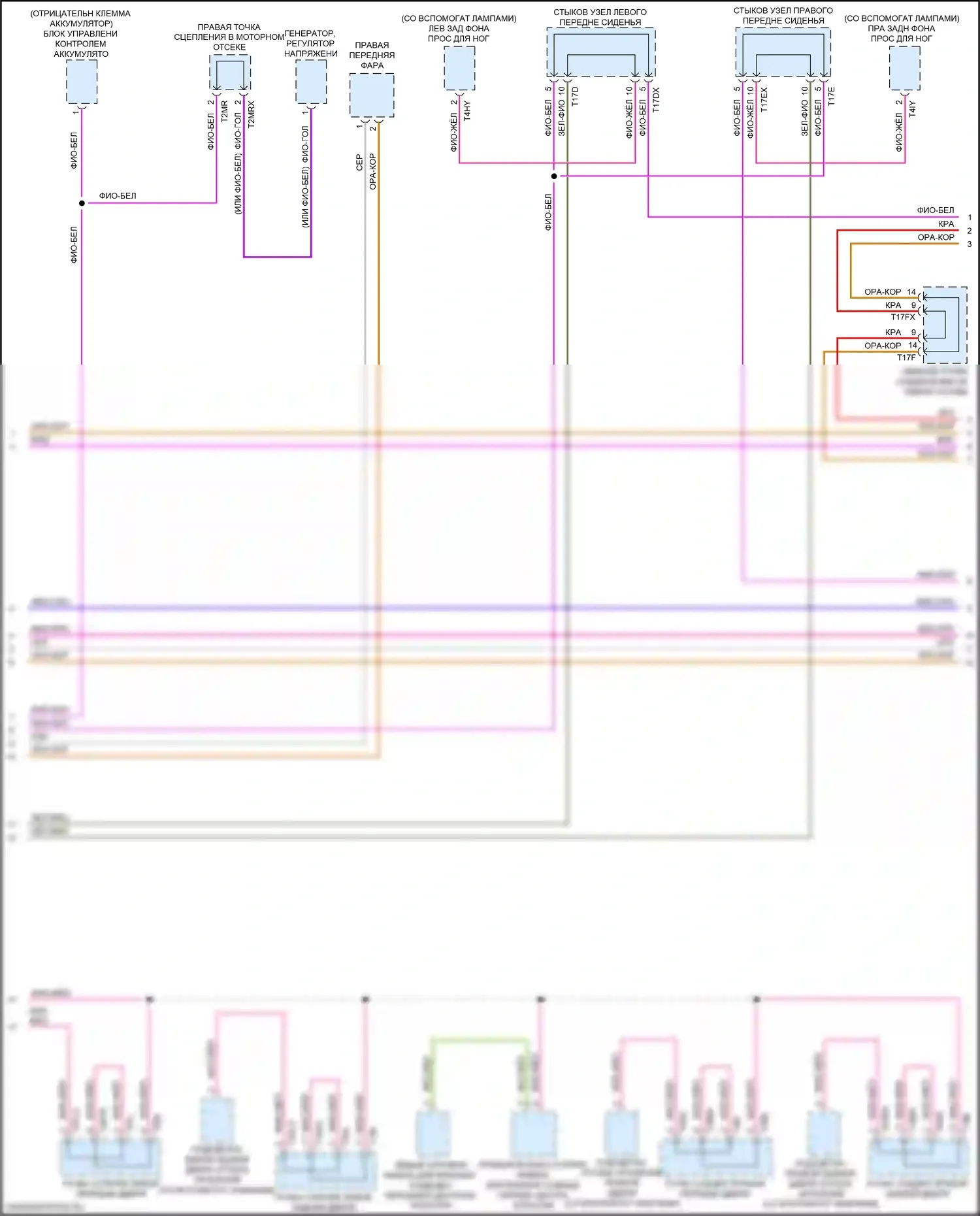 A4 Audi B9 (2015-2020): Can шина электросхема (5 из 7) 