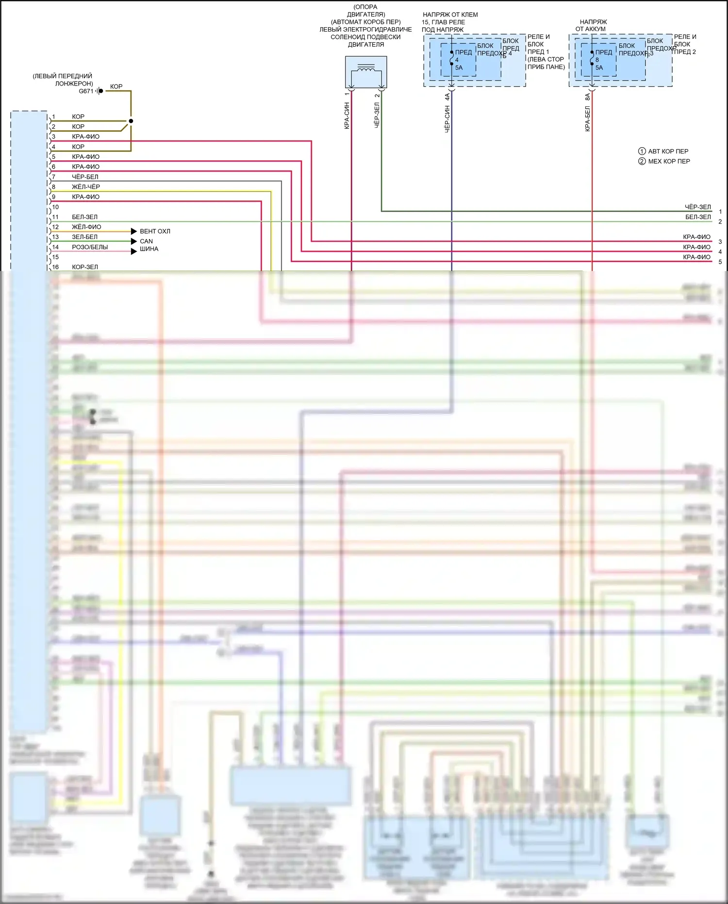 A4 Audi B9 (2015-2020): Электросхема двигателя 2.0л турбо, cymc (1 из 10) 