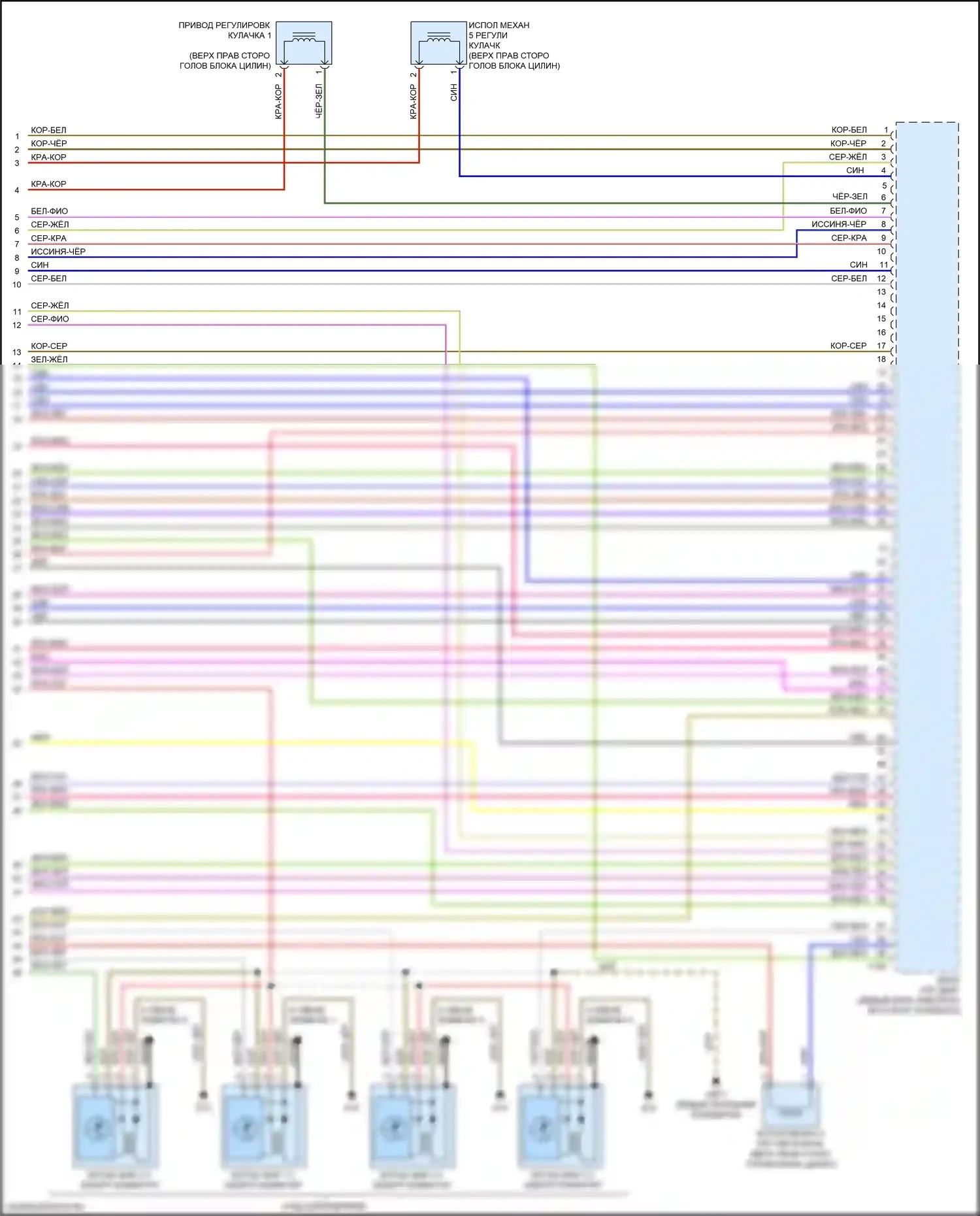 A4 Audi B9 (2015-2020): Электросхема двигателя 2.0л турбо, cymc (10 из 10) 