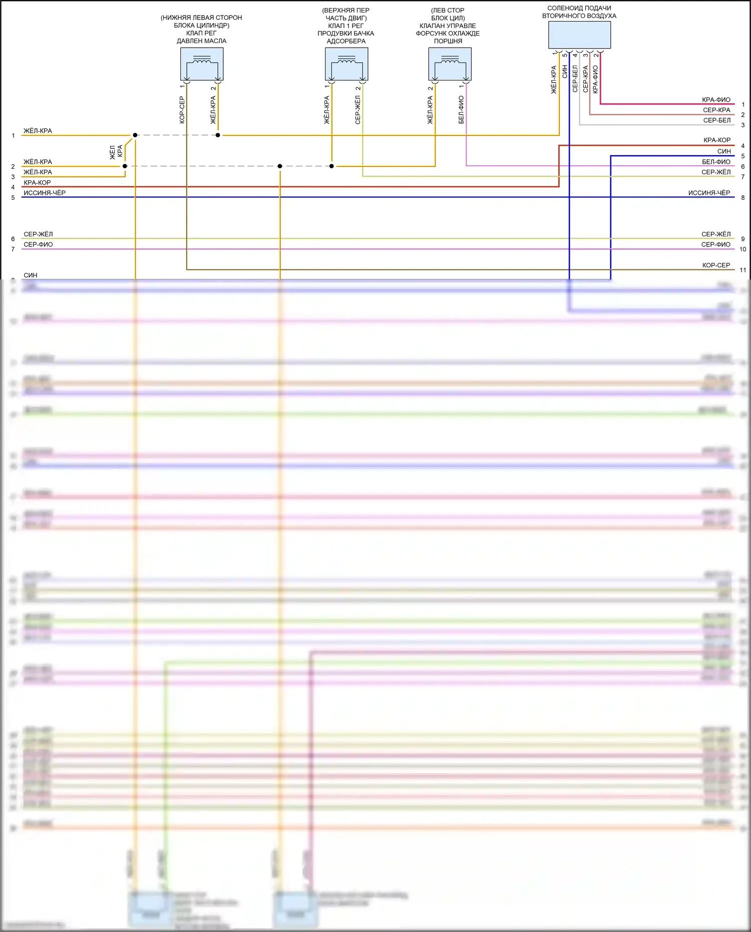 A4 Audi B9 (2015-2020): Электросхема двигателя 2.0л турбо, cymc (7 из 10) 