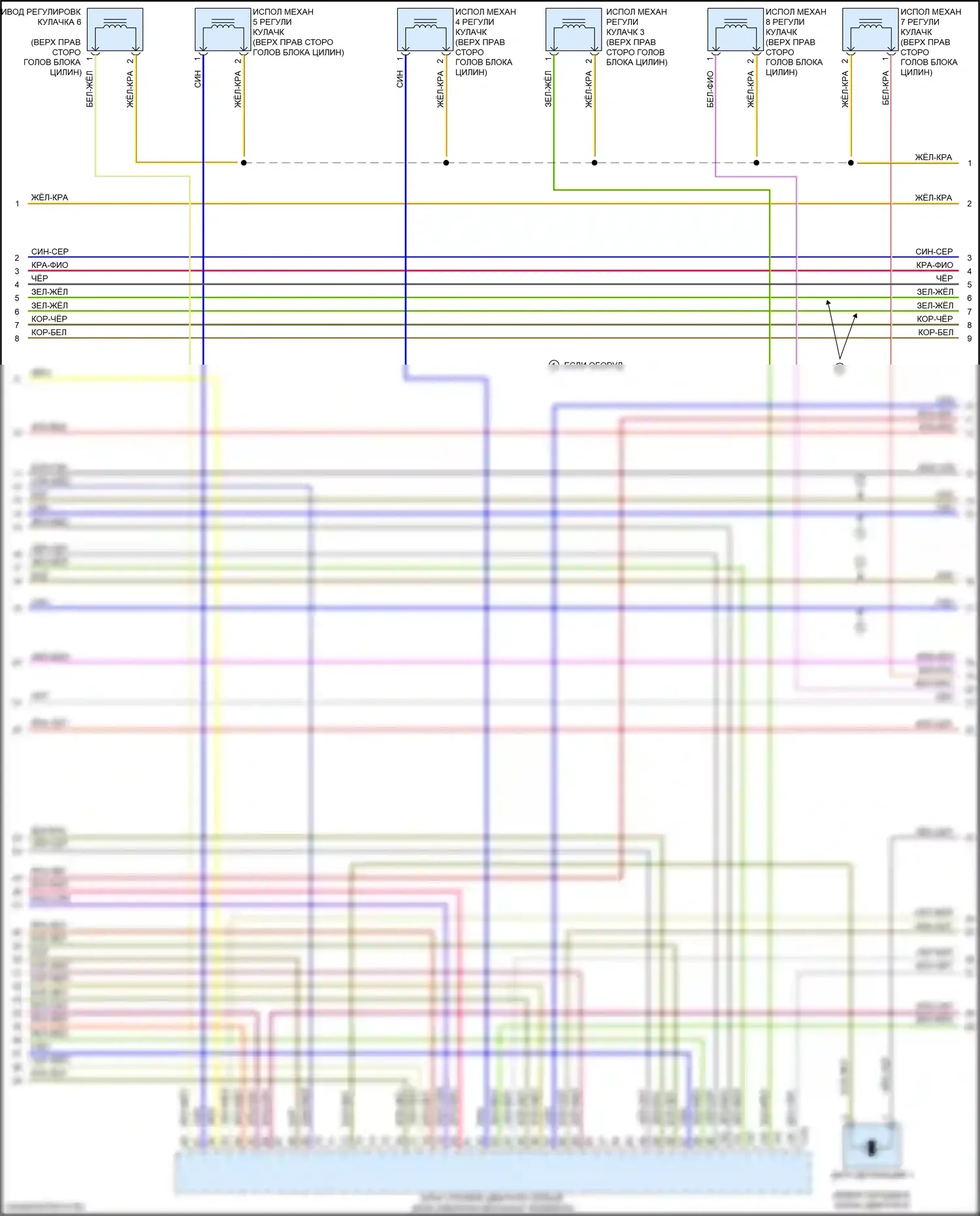 A4 Audi B9 (2015-2020): Электросхема двигателя 2.0л турбо, дбпа (7 из 9) 