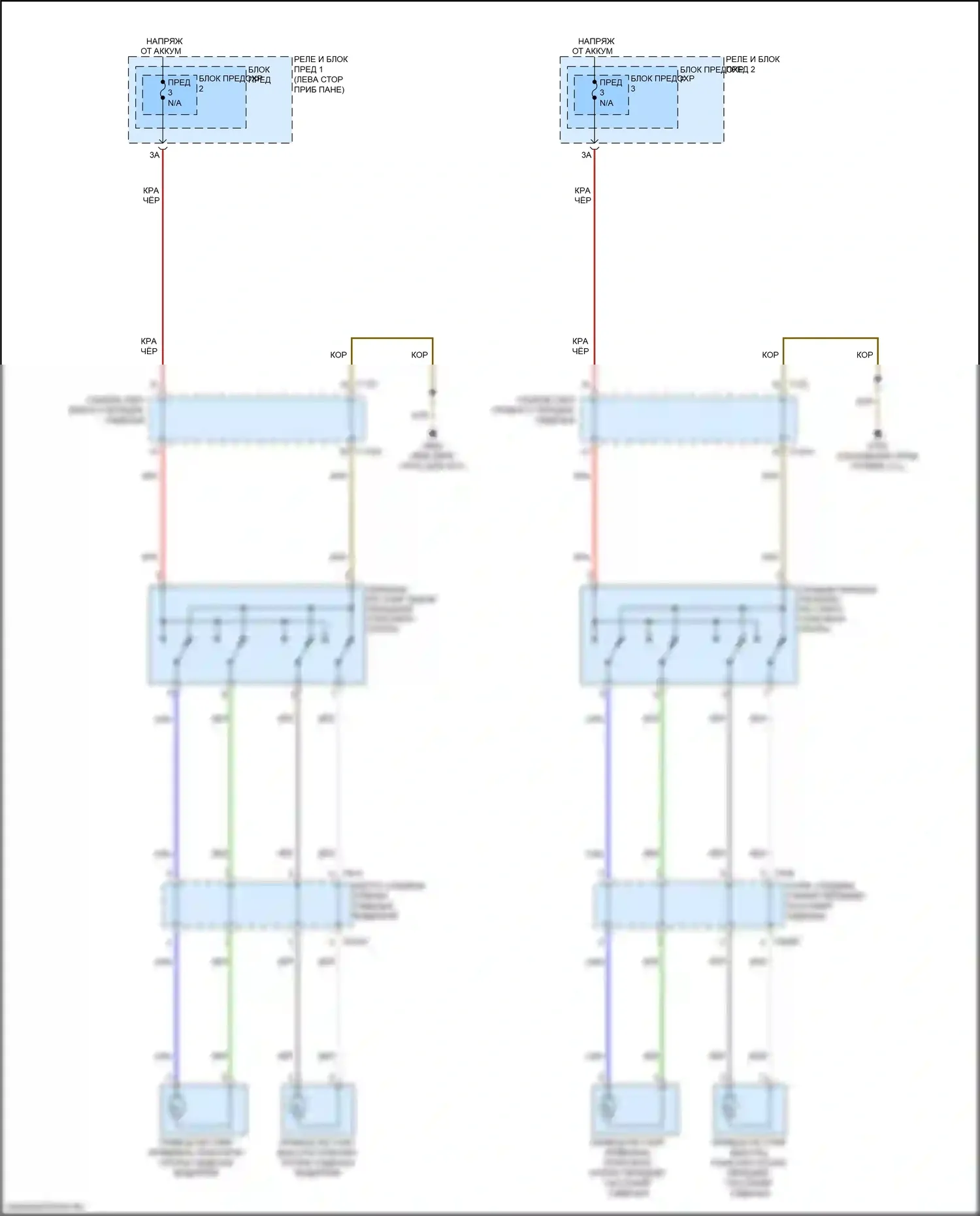 A4 Audi B9 (2015-2020): Поясничная электросхема 