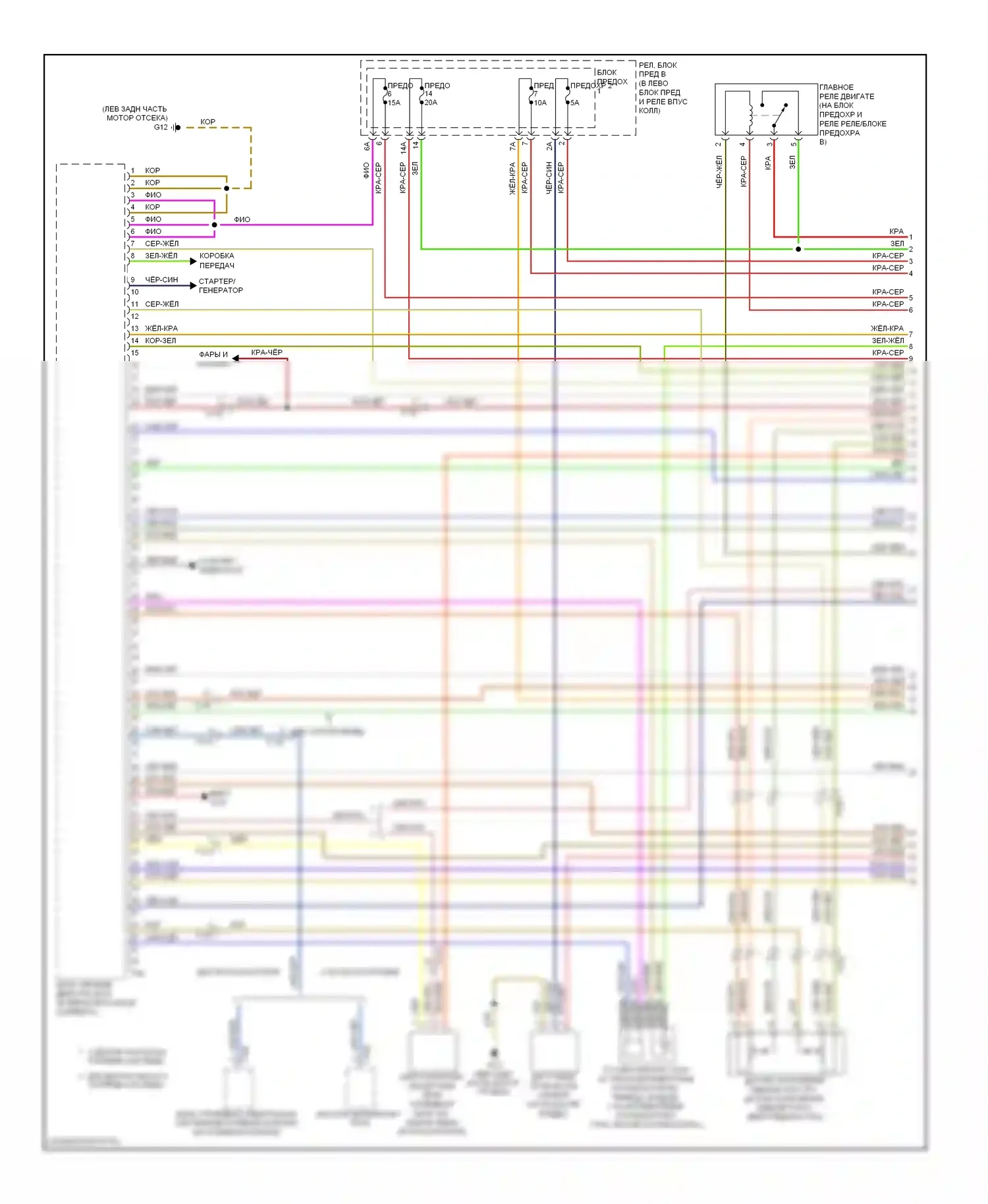 A5 Audi I рестайлинг (2011-2016): Электросхема двигателя 2.0л турбо (1 из 6) 
