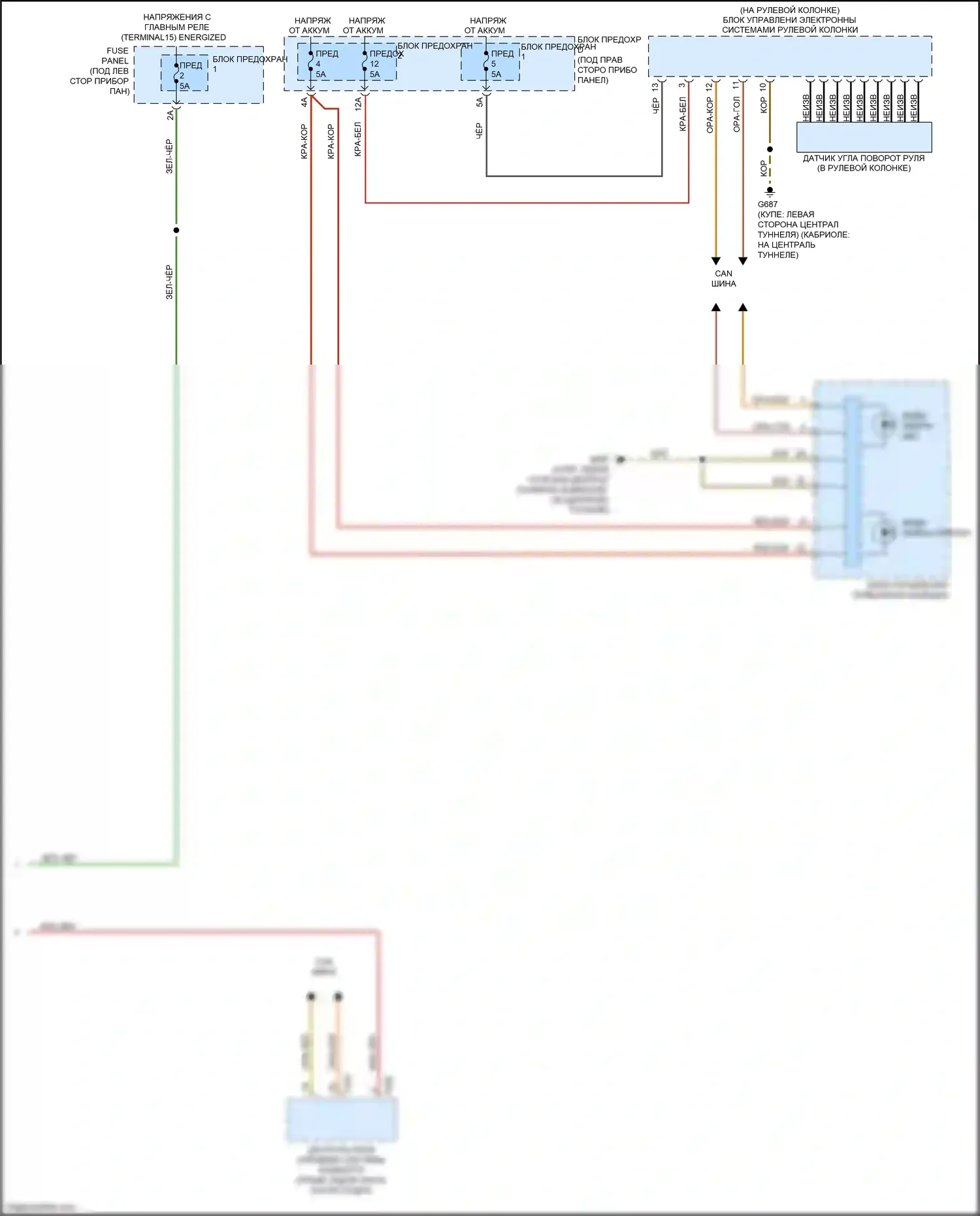 A5 Audi I рестайлинг (2011-2016): Антиблокировочная система abs электросхема (3 из 3) 