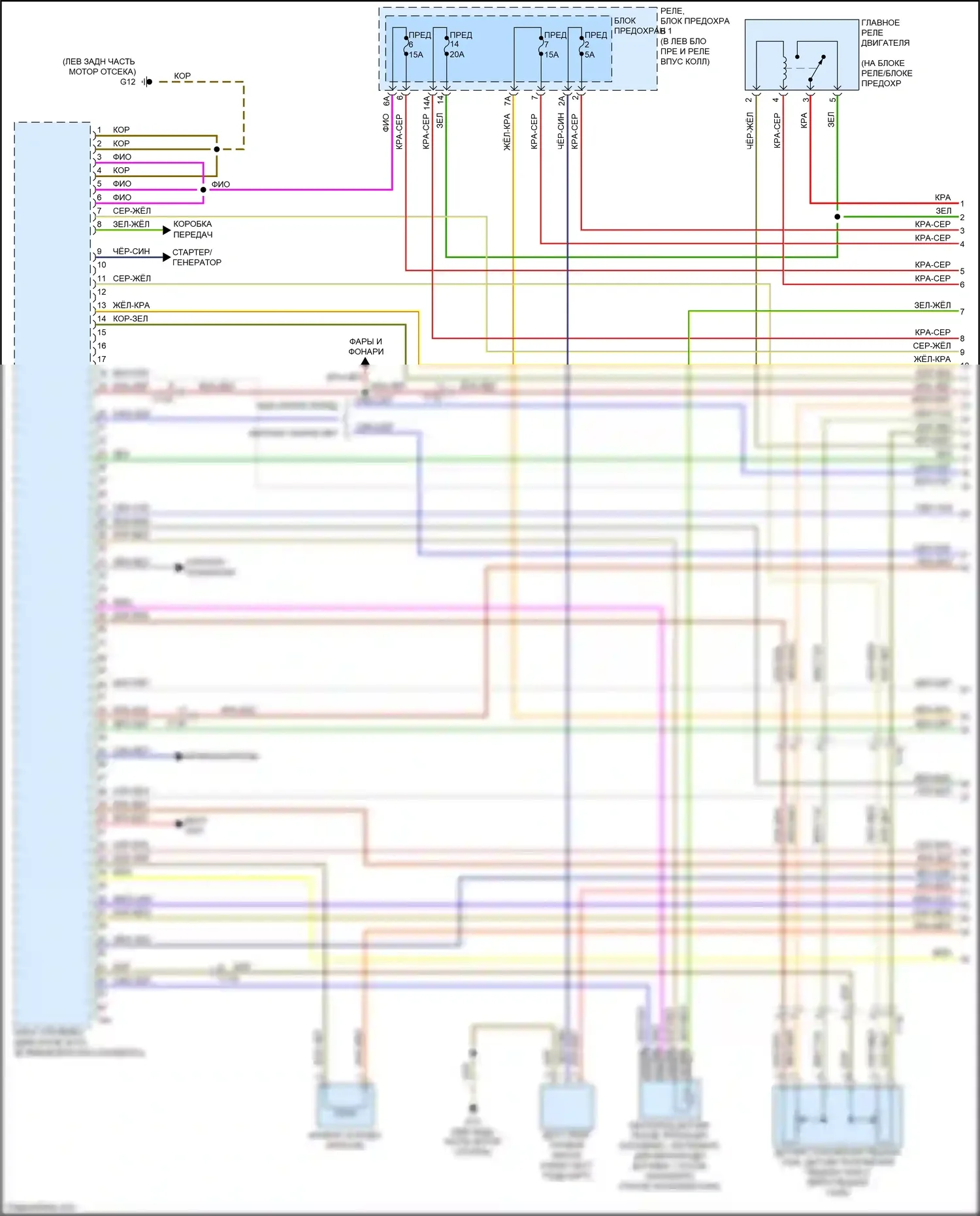 A5 Audi I рестайлинг (2011-2016): Электросхема двигателя 2.0л турбо, купе (1 из 6) 