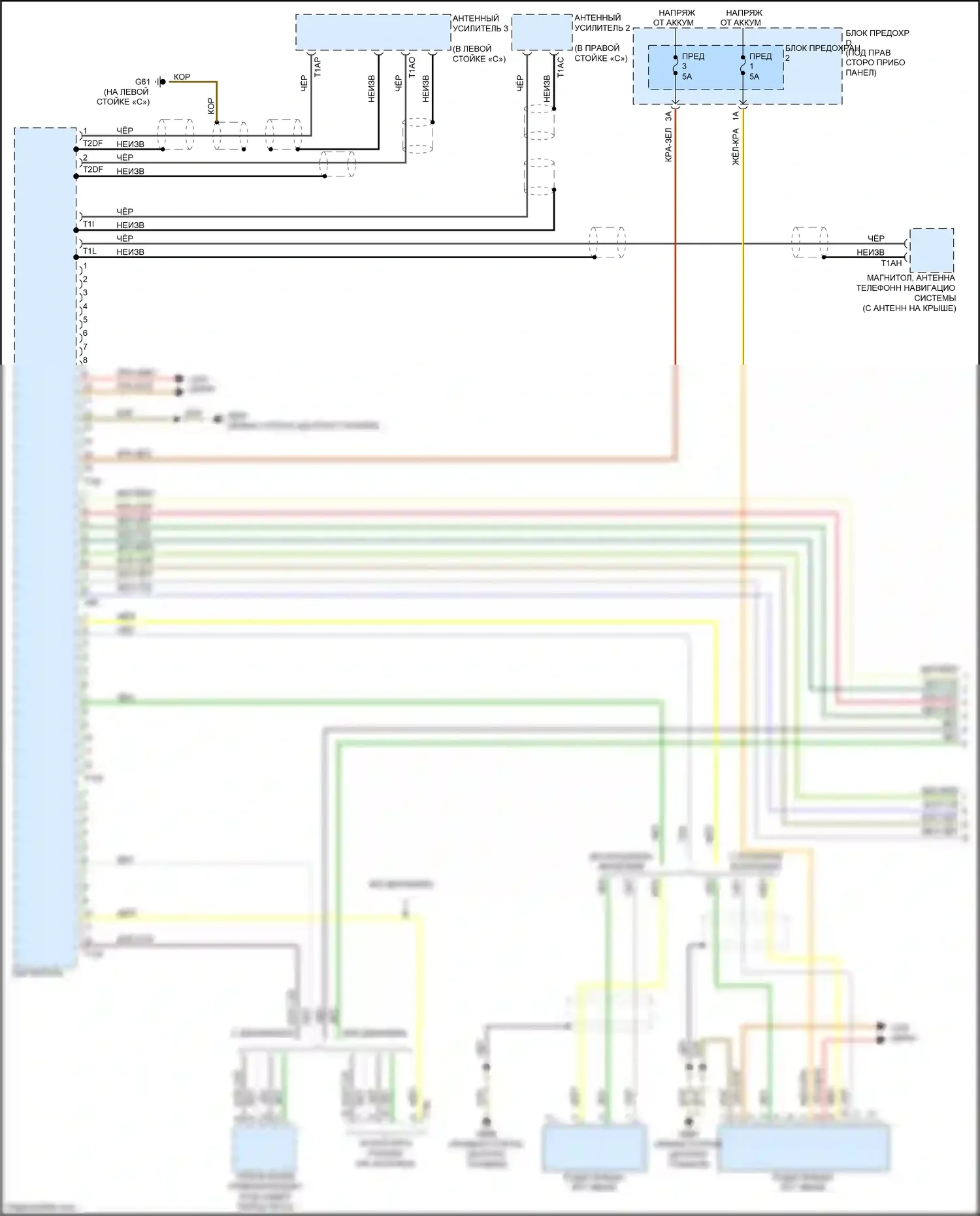 A5 Audi I рестайлинг (2011-2016): Электросхема навигации, купе премиум информационно-развлекательная (1 из 2) 