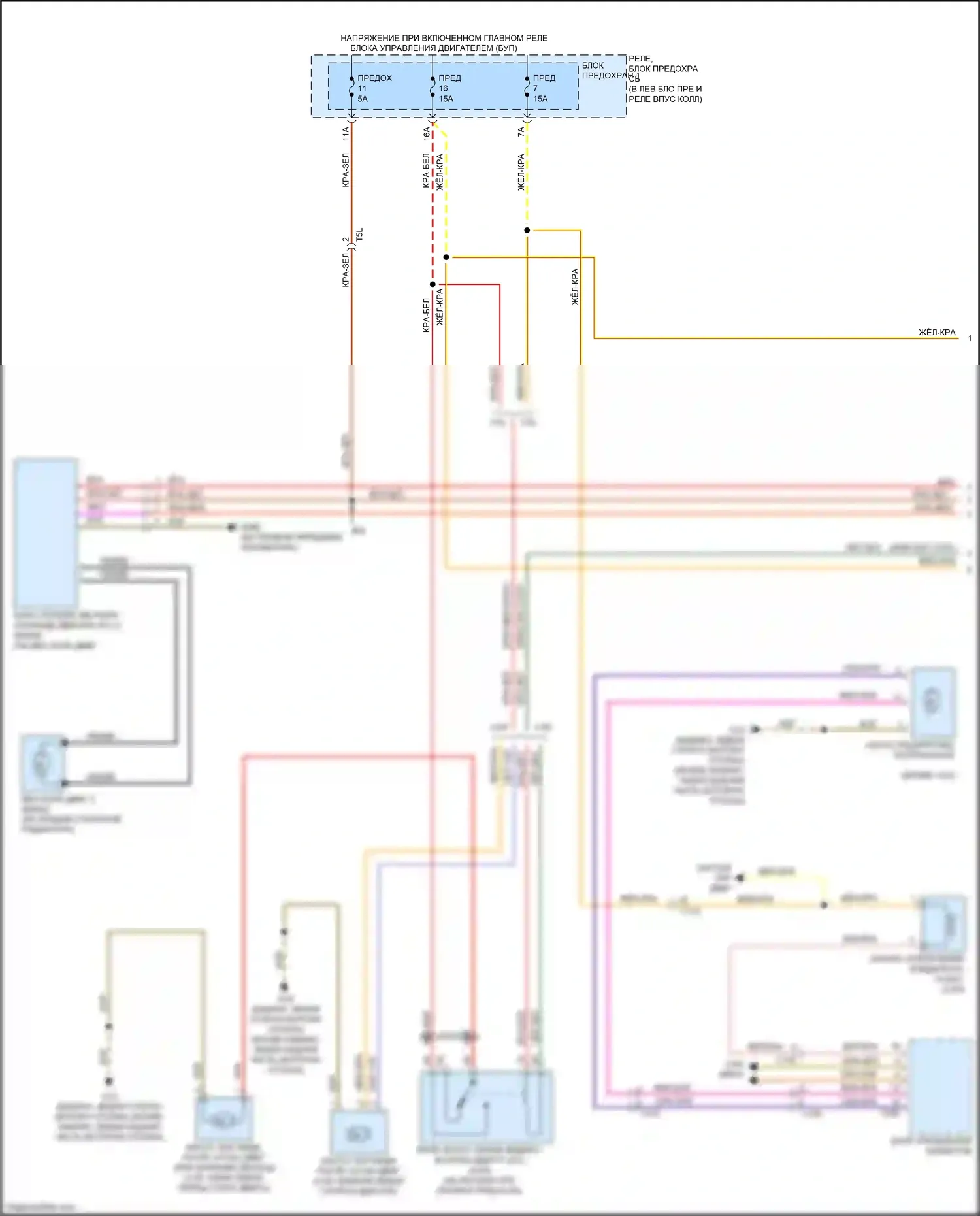A5 Audi I рестайлинг (2011-2016): Электросхема вентилятора охлаждения (1 из 2) 