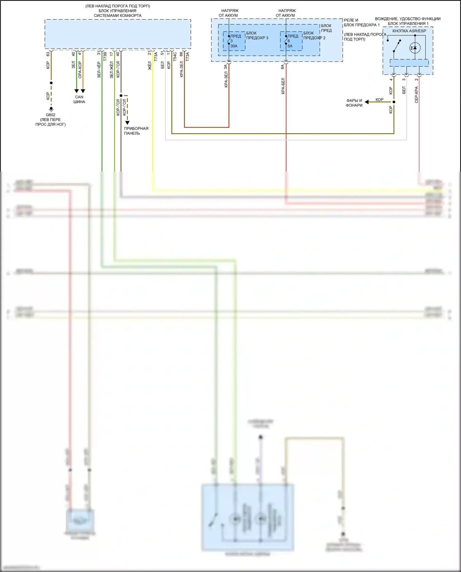 A5 Audi II рестайлинг (2019-2024): Антиблокировочная система abs электросхема (2 из 3) 
