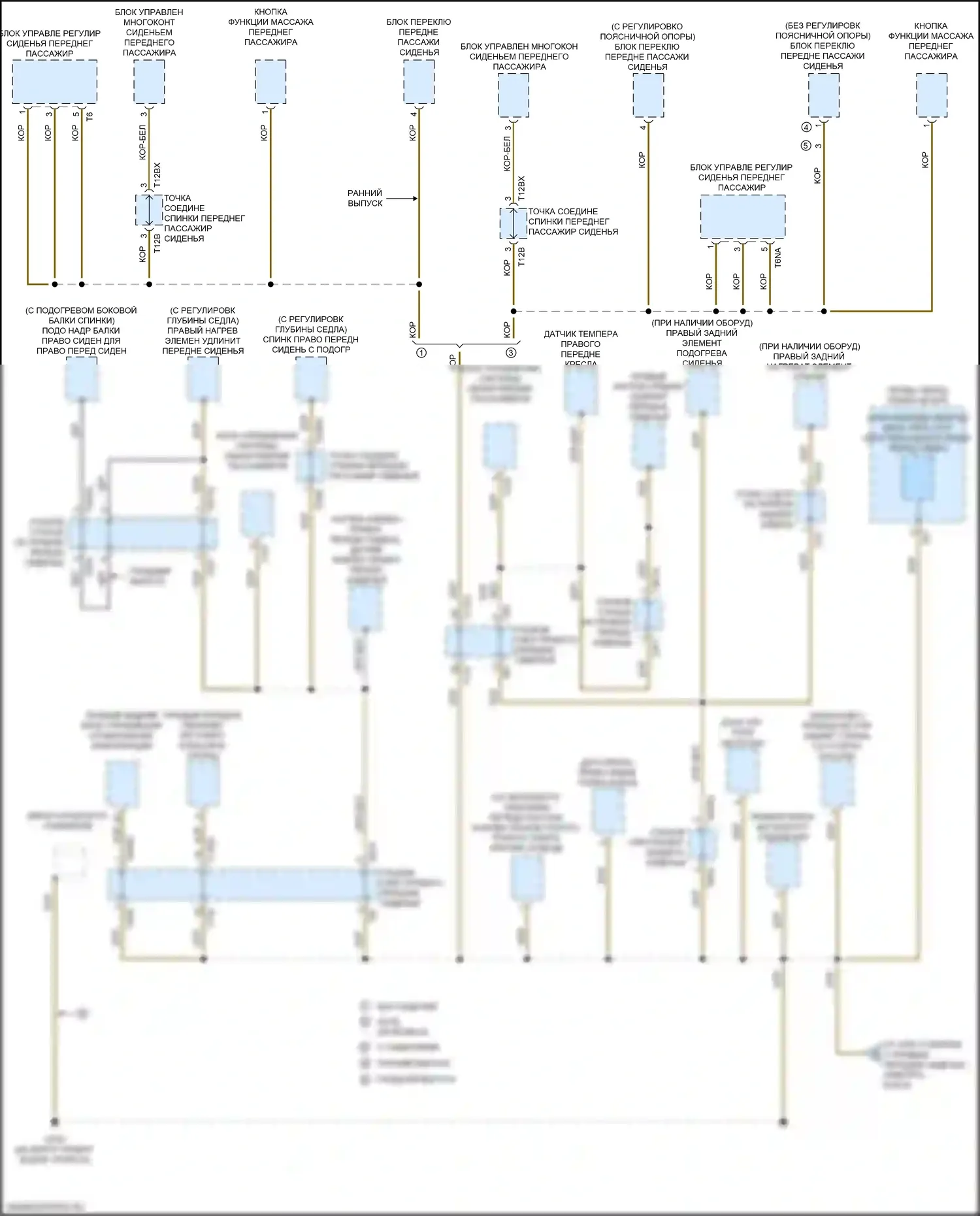 A5 Audi II рестайлинг (2019-2024): Электросхема точек подключения масс (7 из 9) 