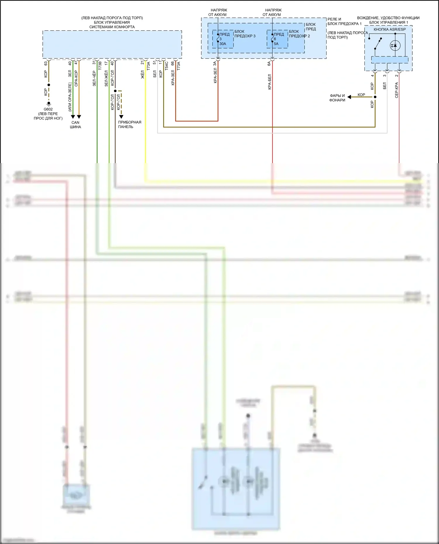 A5 Audi II (2016-2020): Антиблокировочная система abs электросхема (2 из 3) 
