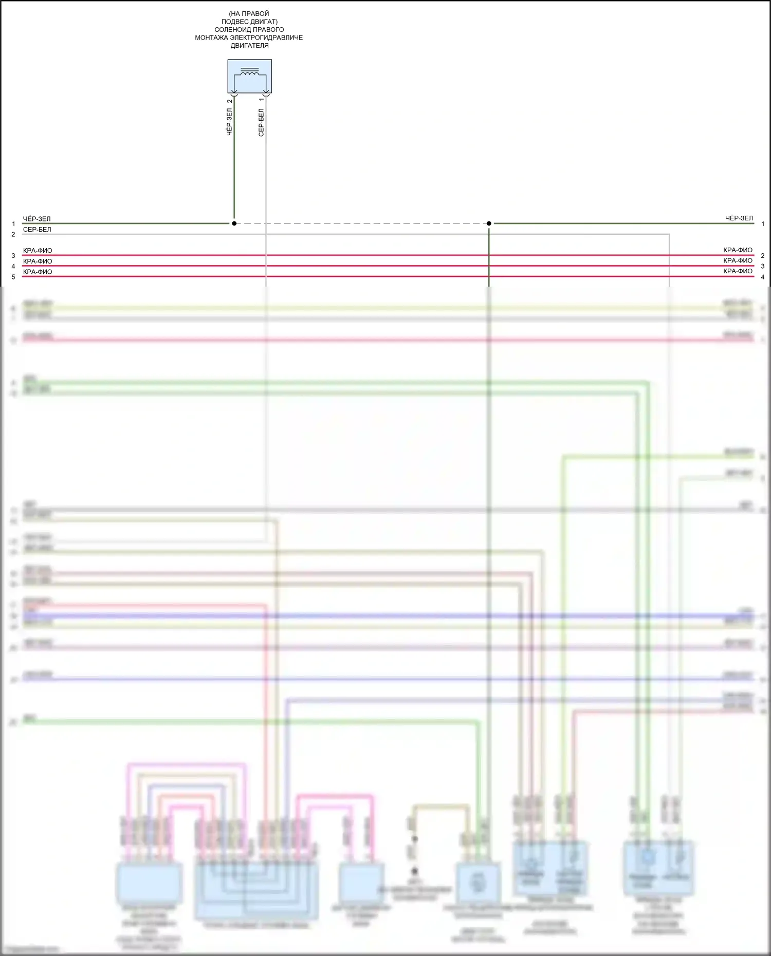 A5 Audi II (2016-2020): Электросхема двигатель 2.0л турбо, электросхема органов управления двигателем (2 из 10) 