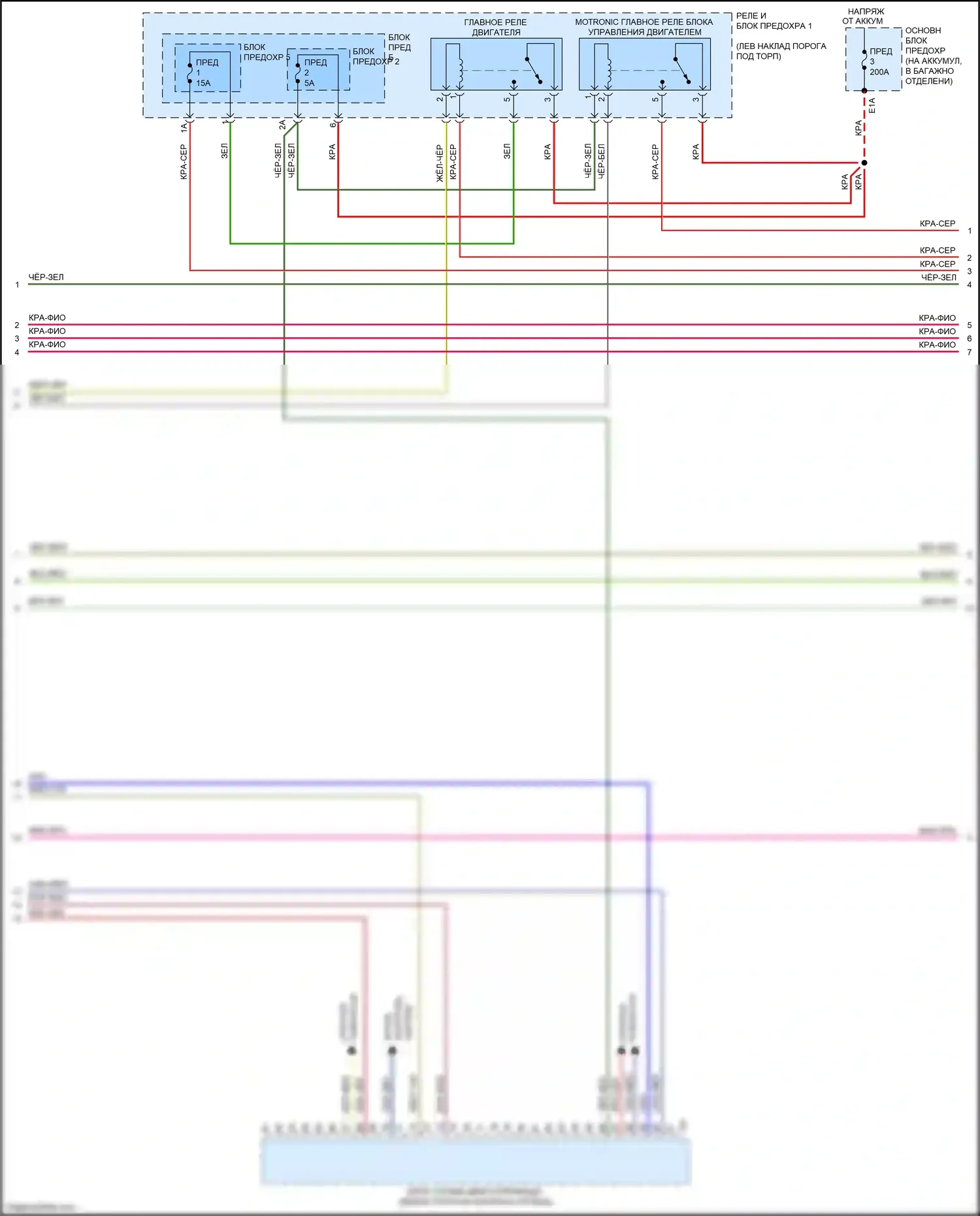 A5 Audi II (2016-2020): Электросхема двигатель 2.0л турбо, электросхема органов управления двигателем (4 из 10) 