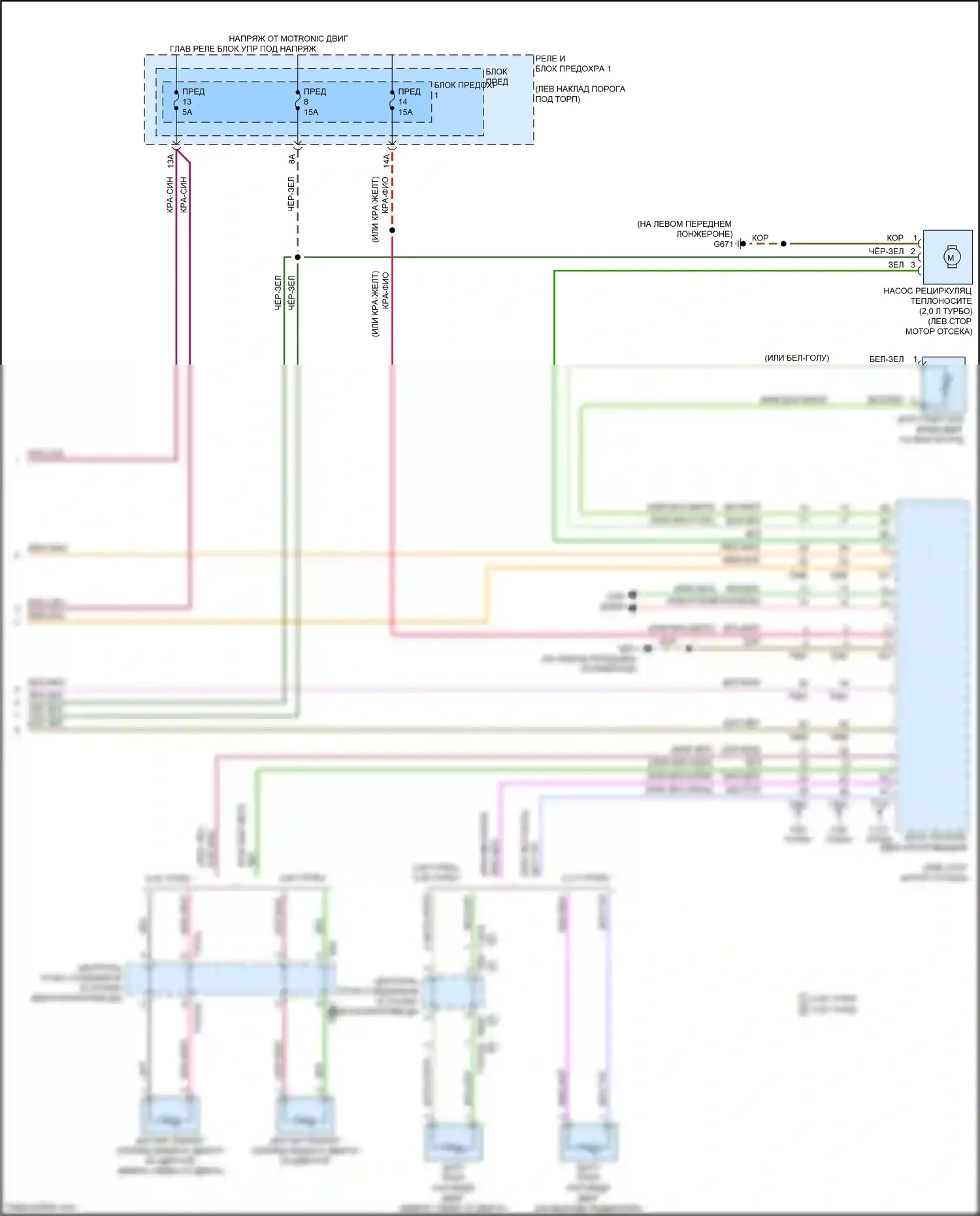 A5 Audi II (2016-2020): Электросхема климат контроля, с климатом (4 из 4) 