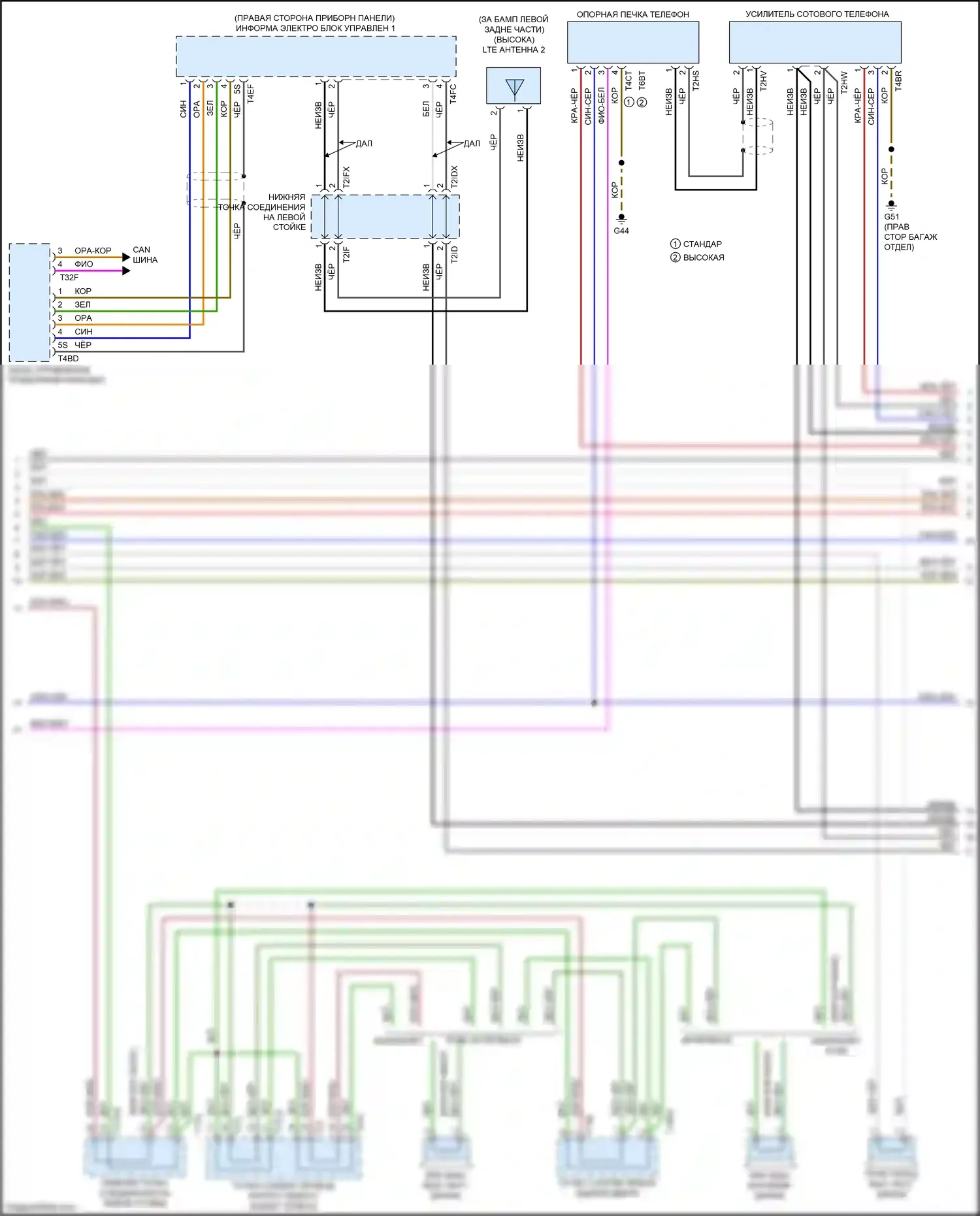A5 Audi II (2016-2020): Электросхема навигации (3 из 6) 