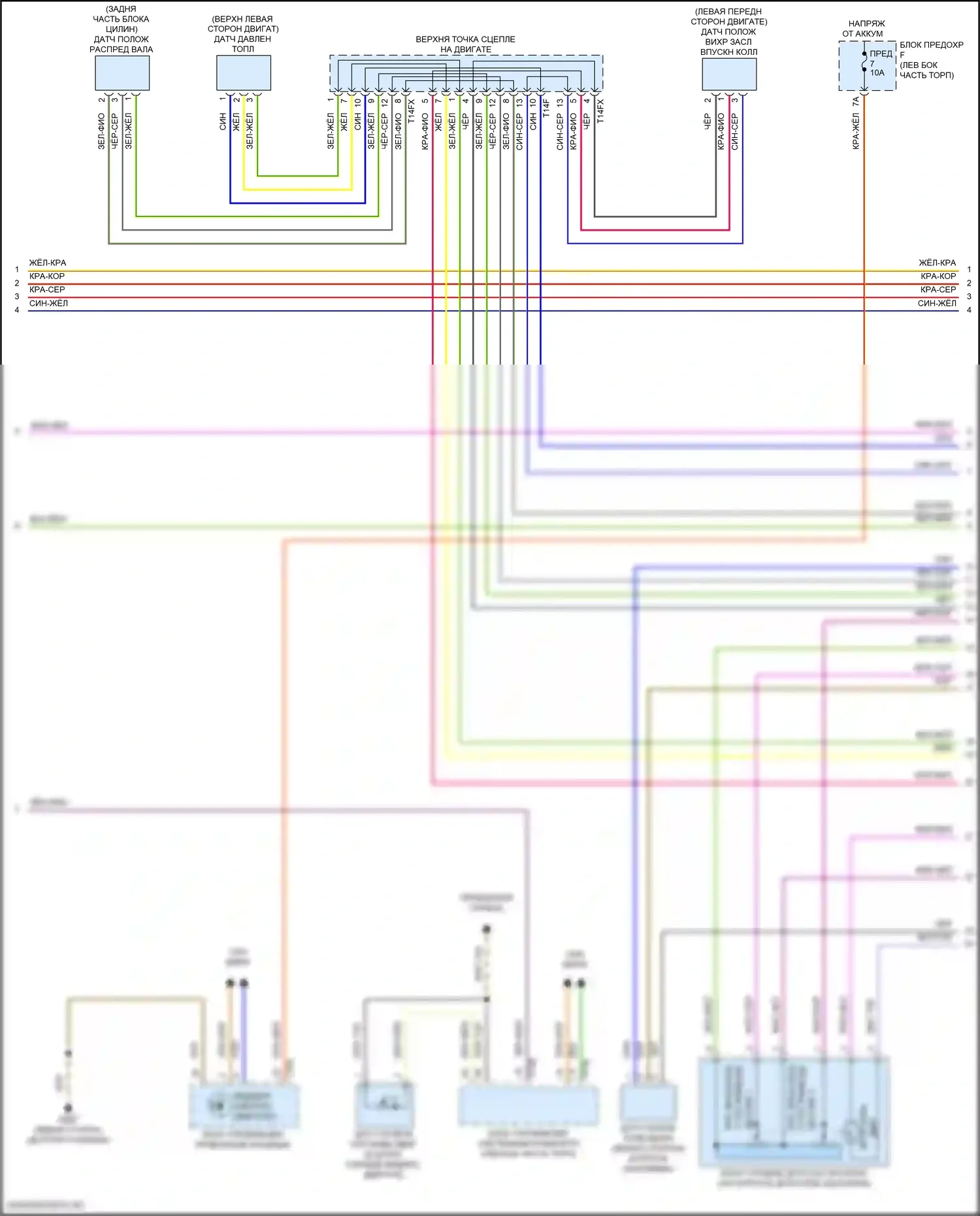 A6 Allroad Quattro Audi C8 (2019-2024): Электросхема двигателя 2.0l turbo hybrid (5 из 9) 
