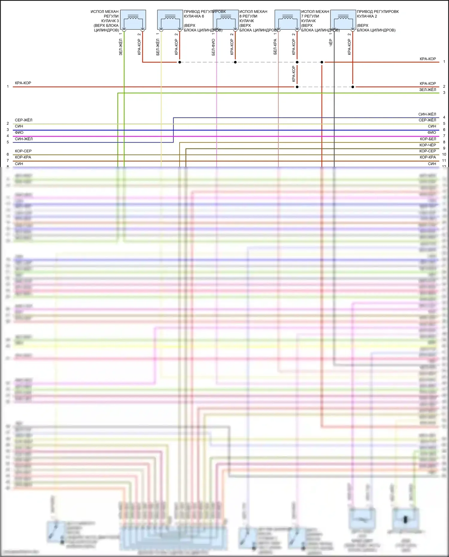 A6 Allroad Quattro Audi C8 (2019-2024): Электросхема двигателя 2.0l turbo hybrid (7 из 9) 
