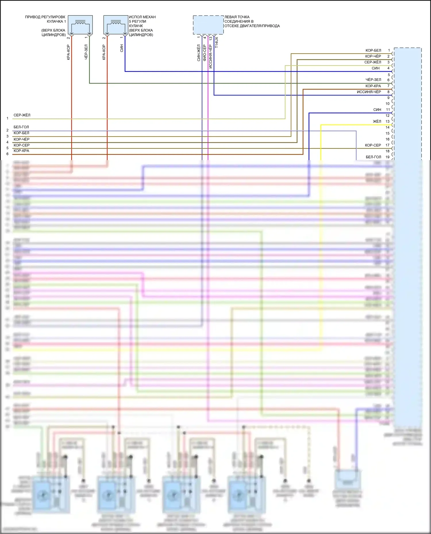 A6 Allroad Quattro Audi C8 (2019-2024): Электросхема двигателя 2.0l turbo hybrid (9 из 9) 