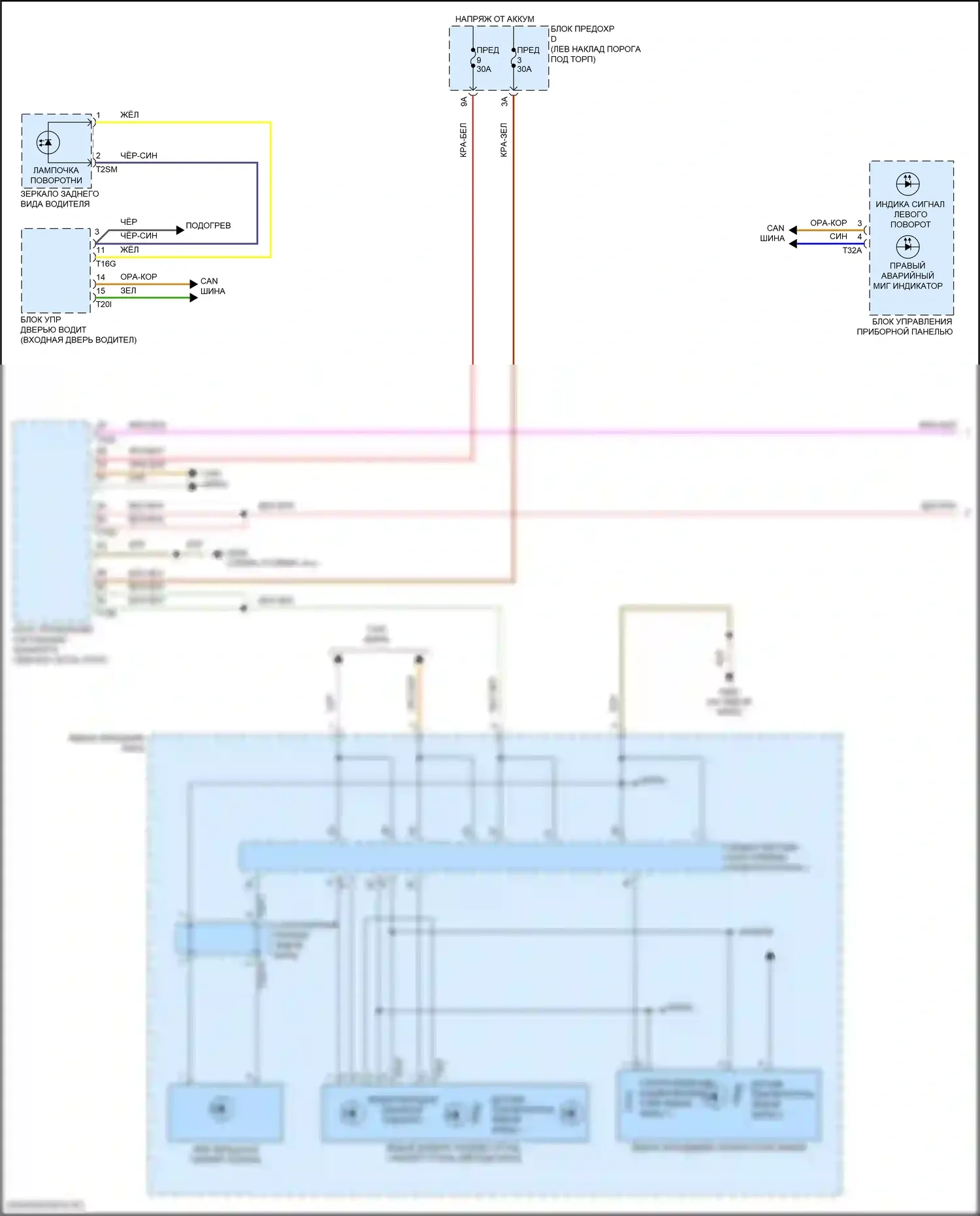 A6 Allroad Quattro Audi C8 (2019-2024): Фары и фонари электросхема с матричного дальнего света (1 из 4) 