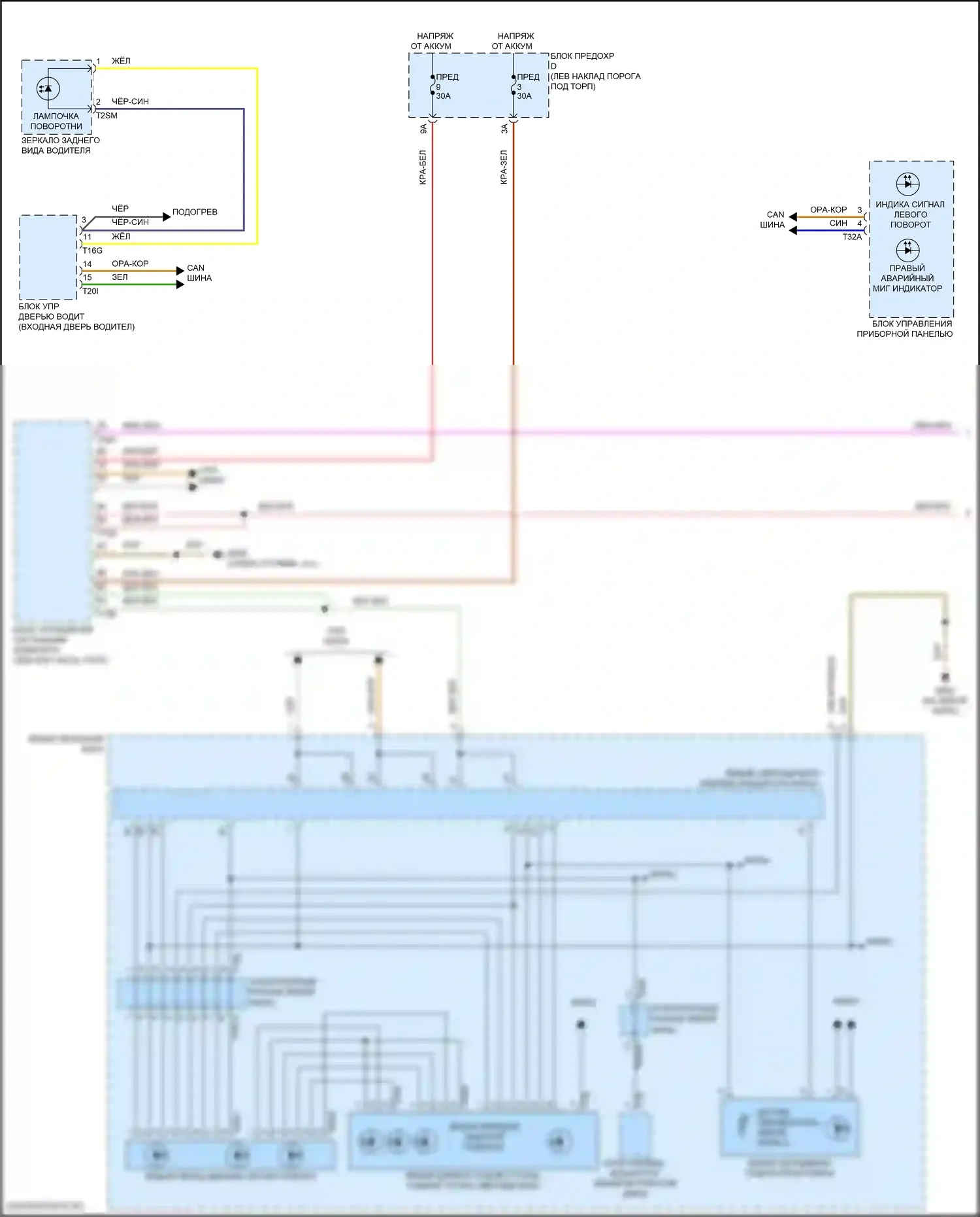 A6 Allroad Quattro Audi C8 (2019-2024): Фары и фонари электросхема с несколькими матричными дальним светом (1 из 4) 