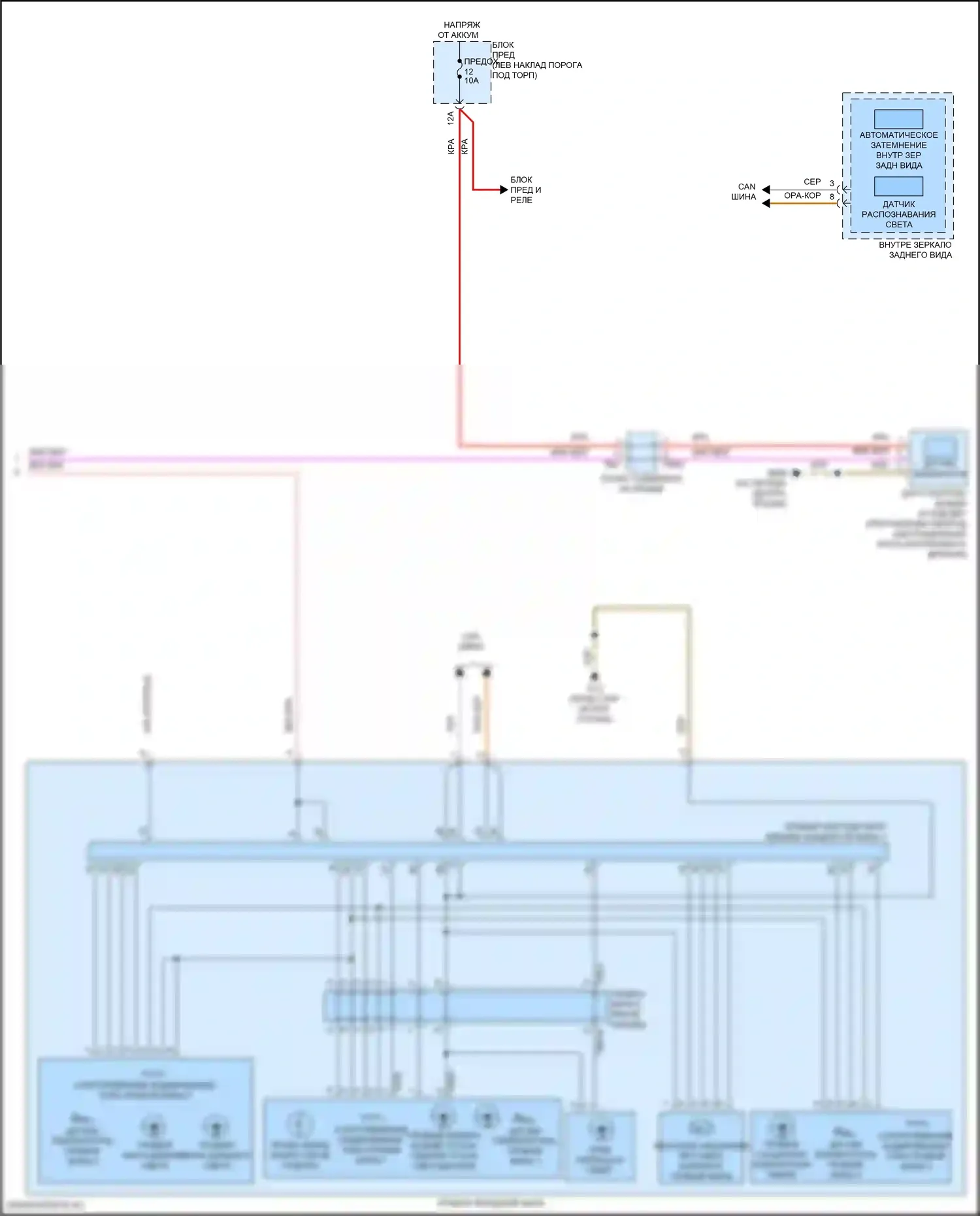 A6 Allroad Quattro Audi C8 (2019-2024): Электросхема фар, без множественного матричного луча, с управлением дальнего света (3 из 3) 