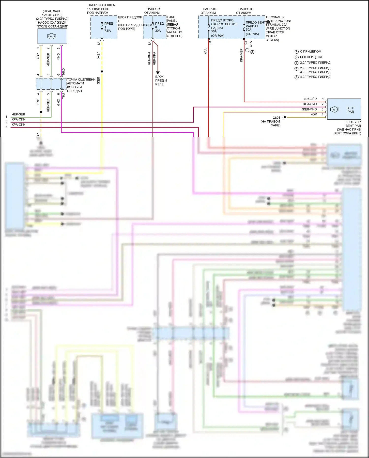 A6 Allroad Quattro Audi C8 (2019-2024): Электросхема климат контроля, с климат-контролем и задним управлением (4 из 4) 
