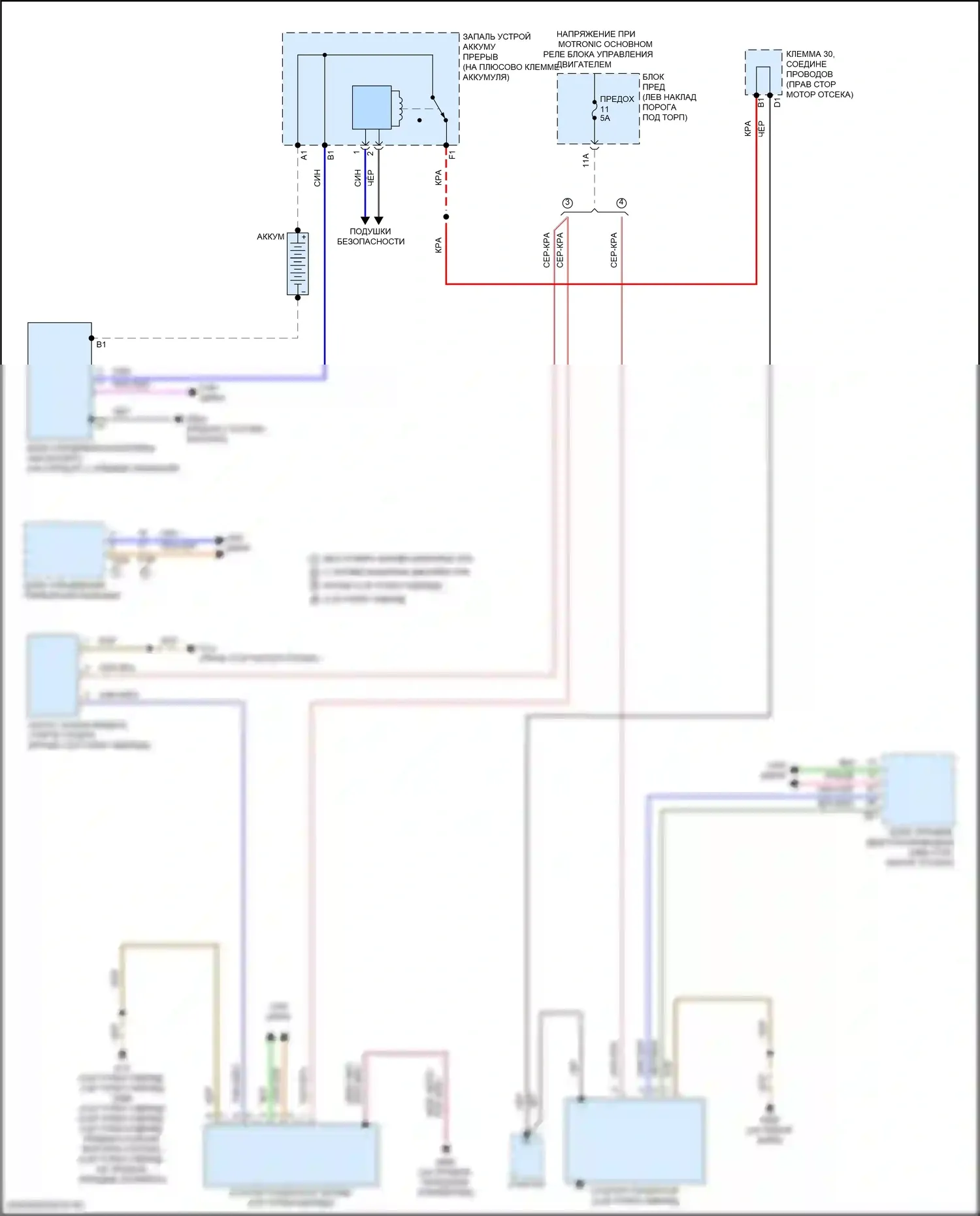 A6 Allroad Quattro Audi C8 (2019-2024): Электросхема генератора 