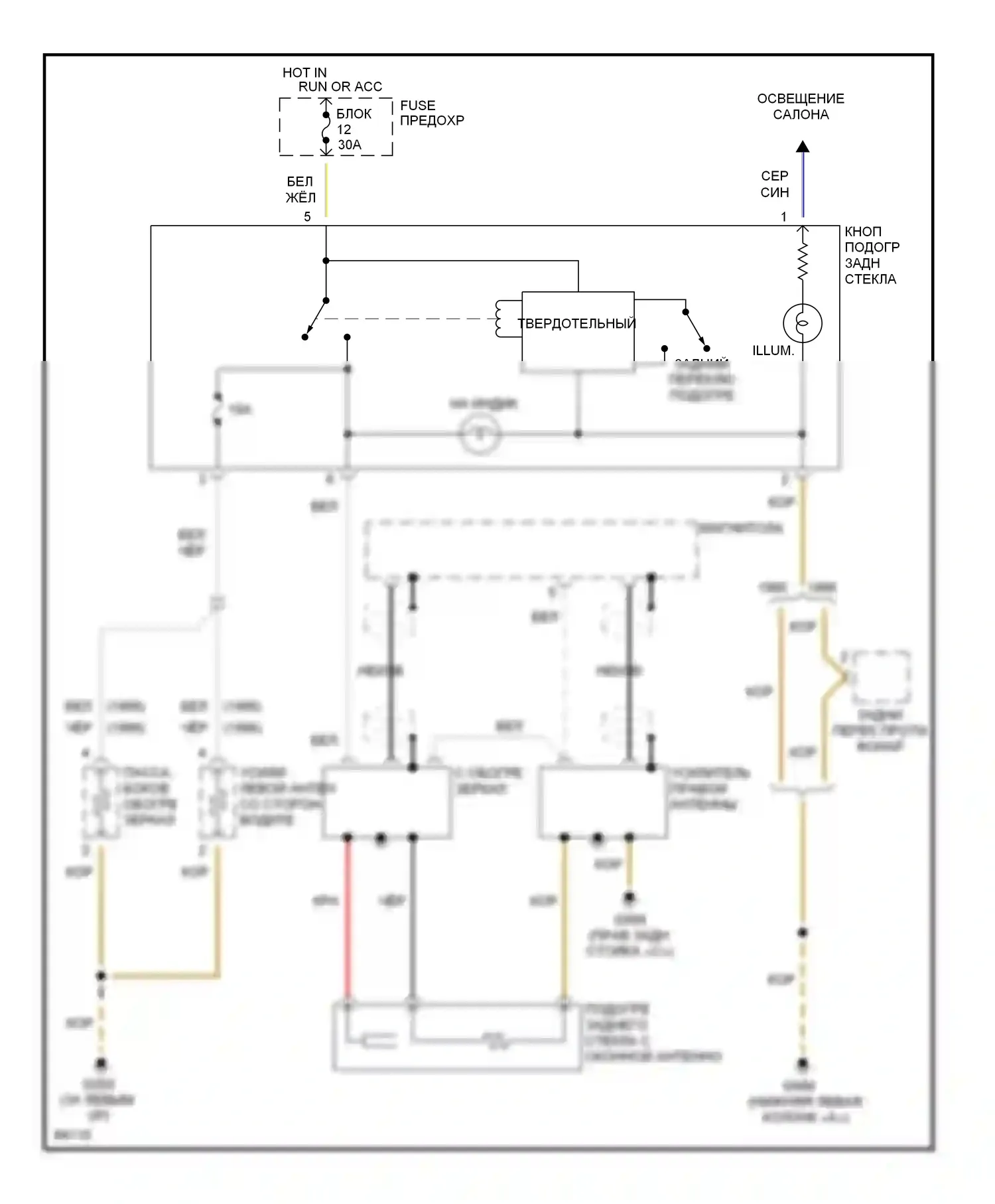 A6 Audi C4 (1994-1997): С монтажной электросхемой антенного усилителя 