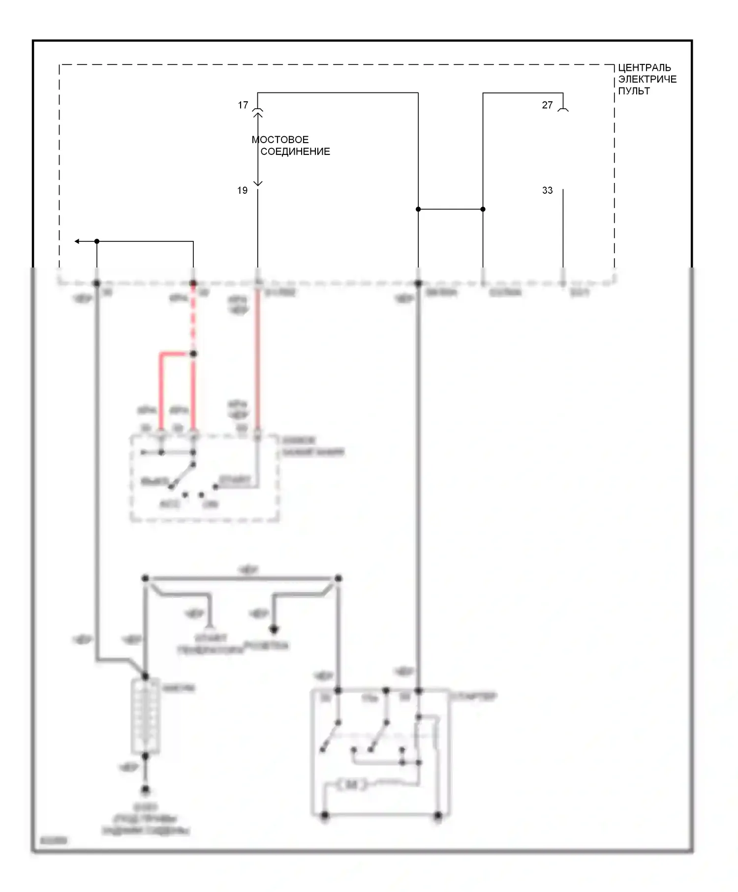 A6 Audi C4 (1994-1997): Электросхема стартера, мкп 
