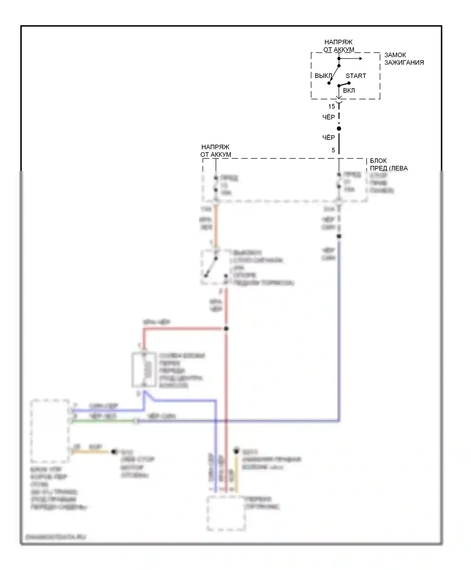 A6 Audi C5 рестайлинг (2001-2004): 3,0л, электросхема блокировки селектора, с cvt 