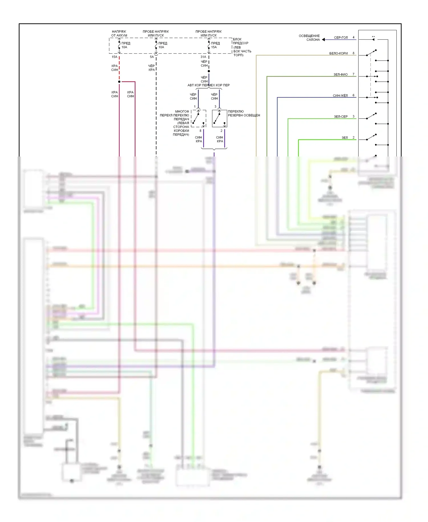 A6 Audi C5 рестайлинг (2001-2004): Электросхема навигации 