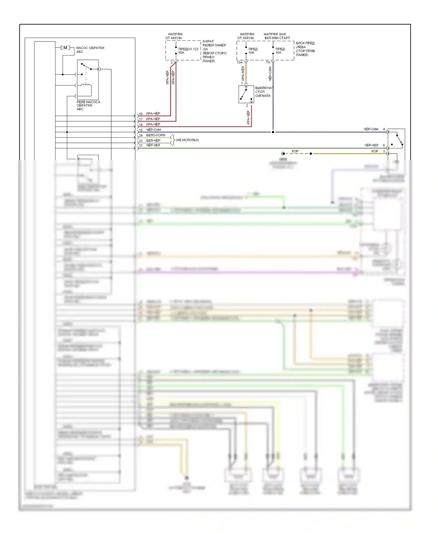 A6 Audi C5 (1997-2001): Антиблокировочная система abs электросхема 