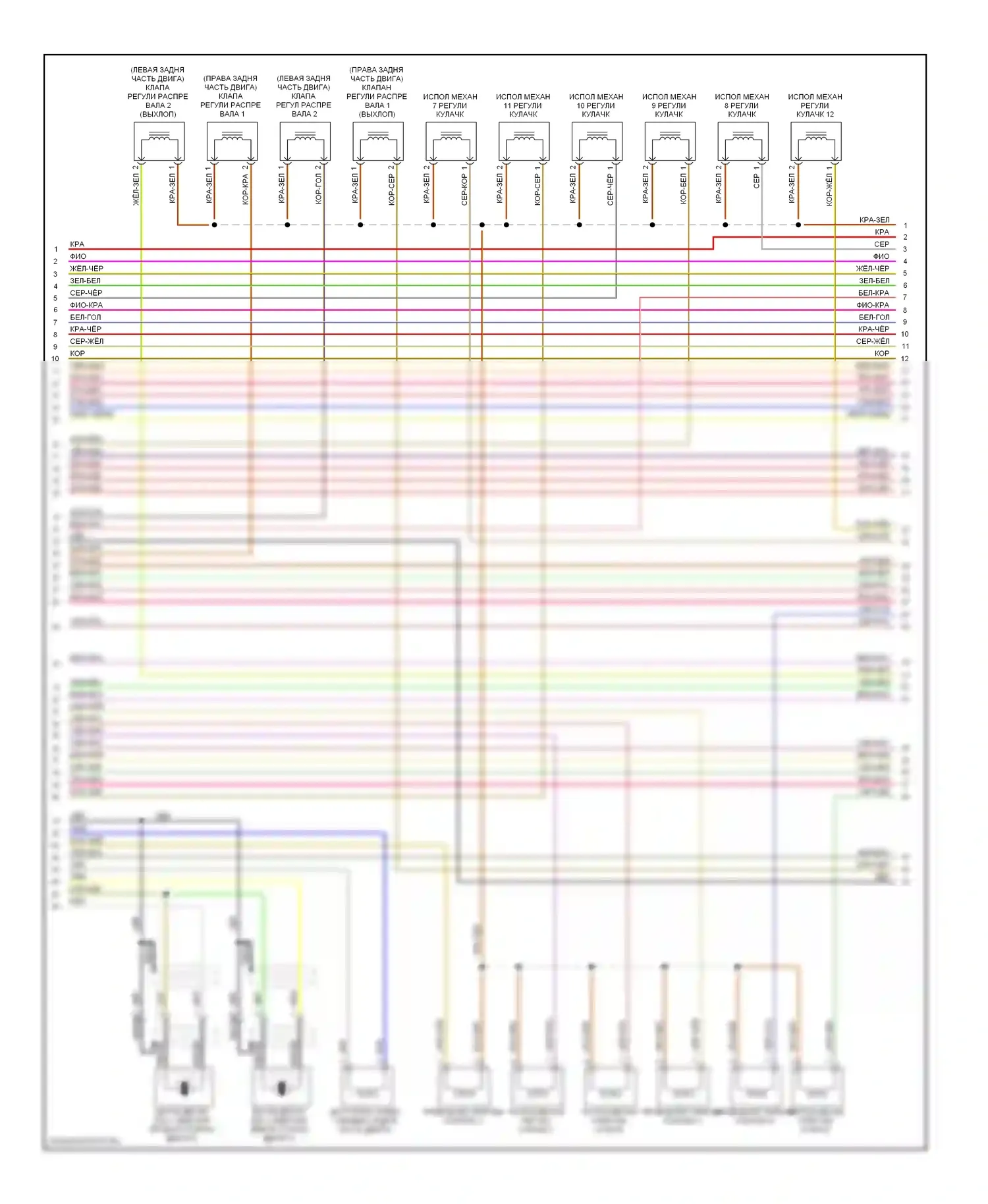 A6 Audi C6 рестайлинг (2008-2011): Электросхема двигателя 3.2l, поздний выпуск (4 из 5) 