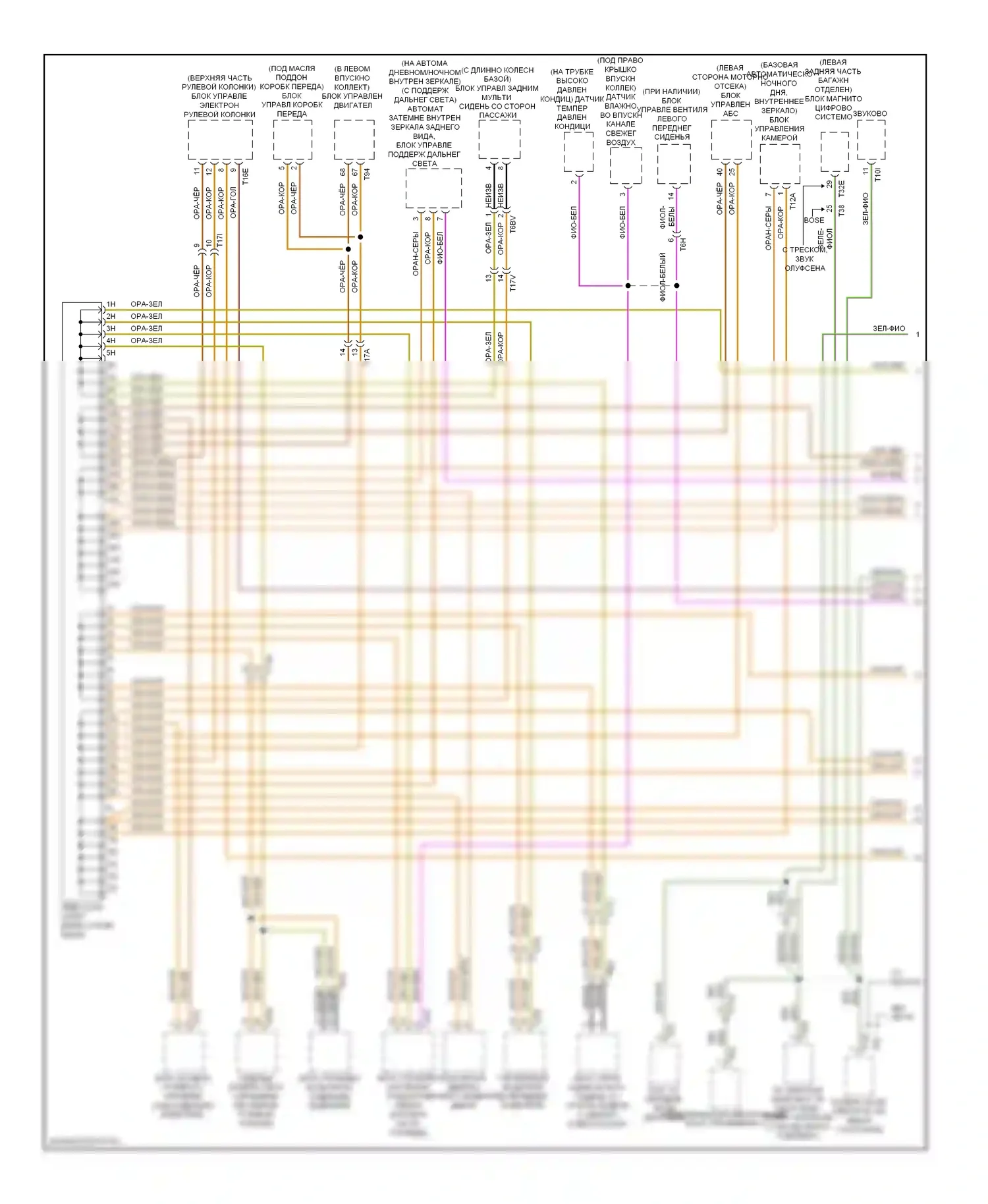 A6 Audi C7 (2011-2014): Can шина электросхема (1 из 4) 