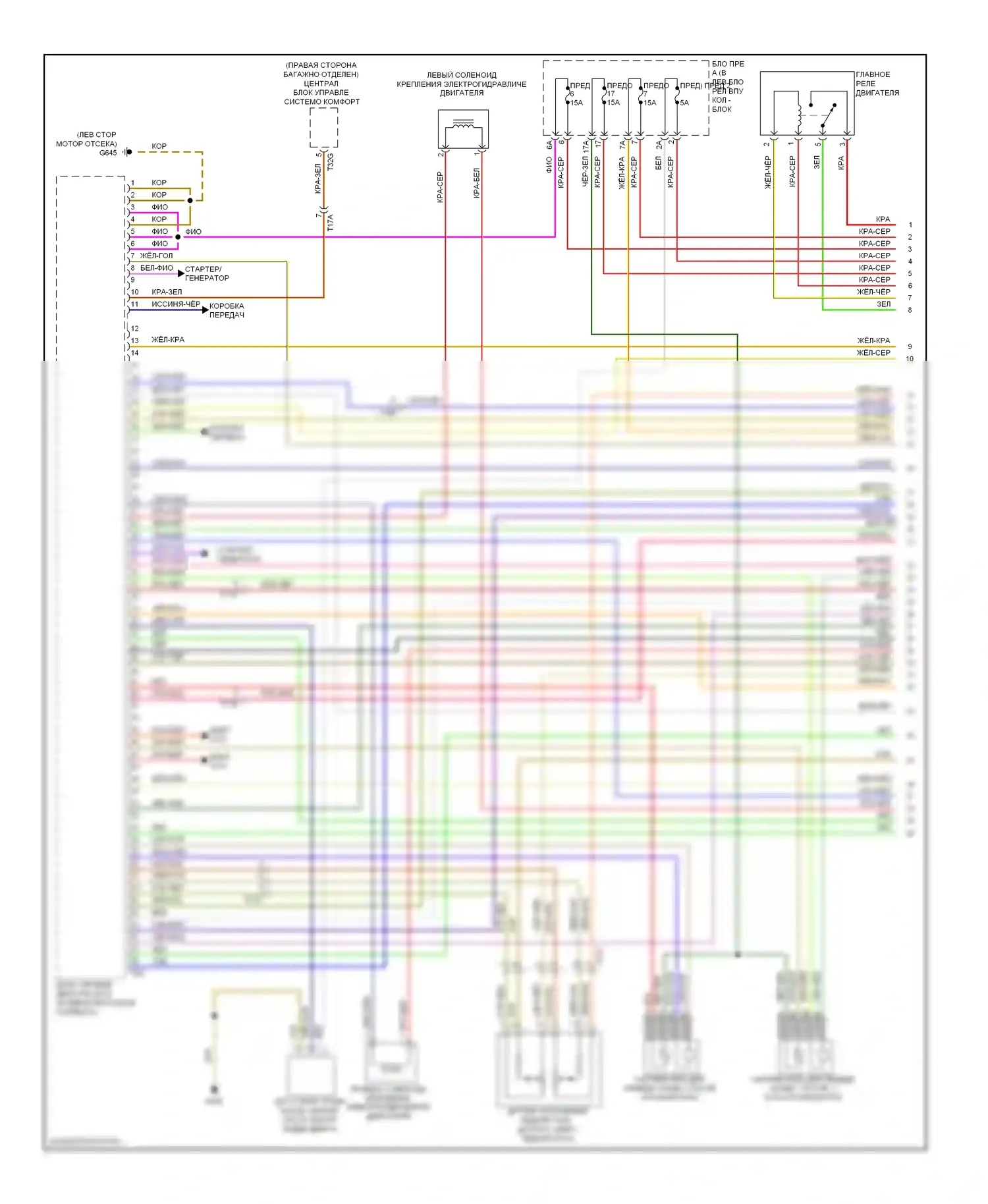 A6 Audi C7 (2011-2014): Электросхема двигателя 3.0l sc (1 из 8) 