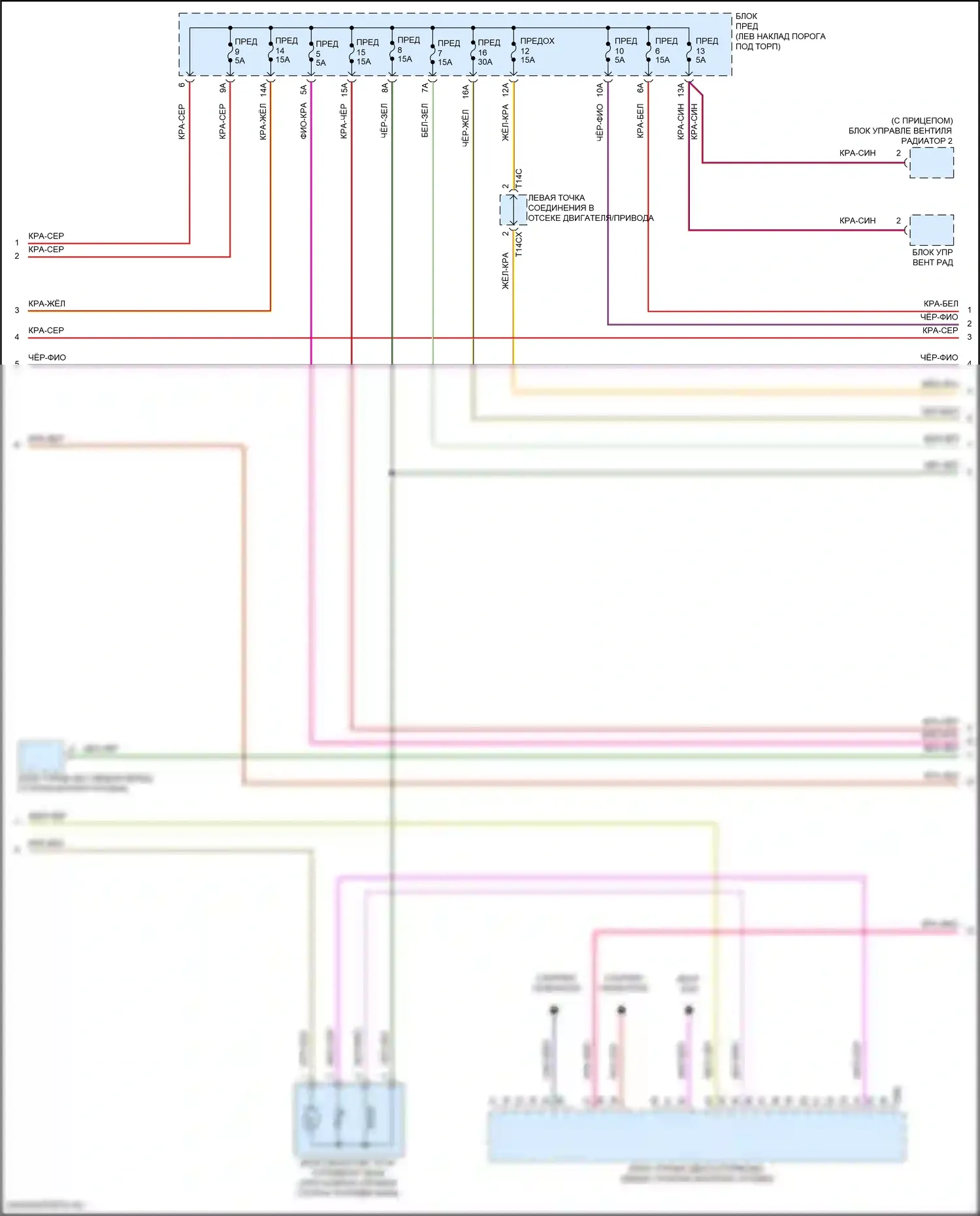 A6 Audi C8 рестайлинг (2022-2024): Электросхема двигателя 3.0l turbo hybrid (2 из 10) 