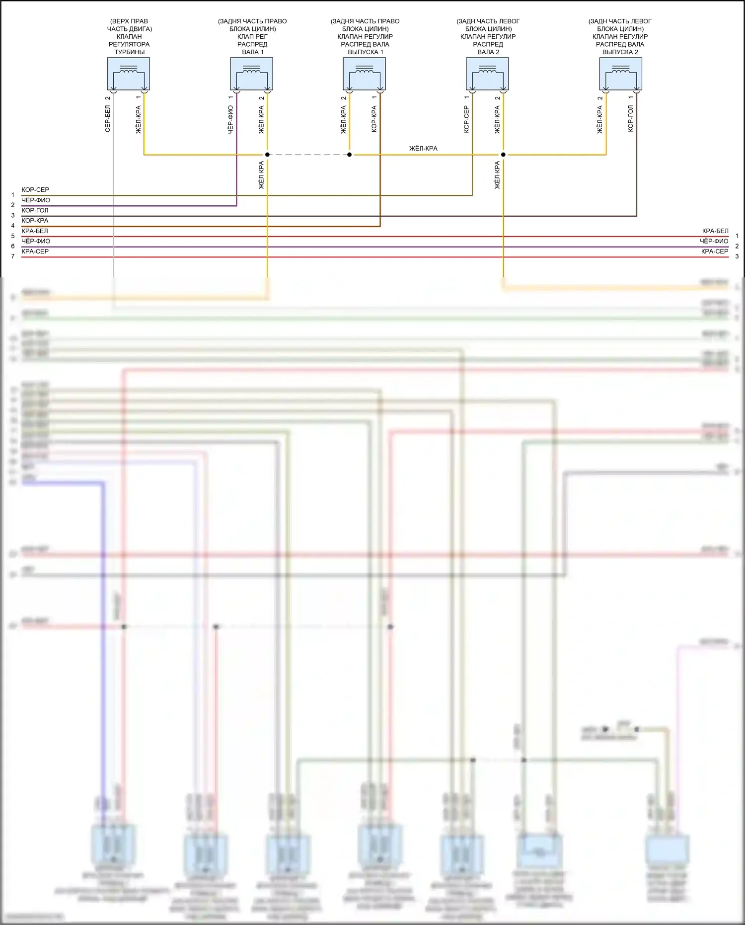 A6 Audi C8 рестайлинг (2022-2024): Электросхема двигателя 3.0l turbo hybrid (5 из 10) 