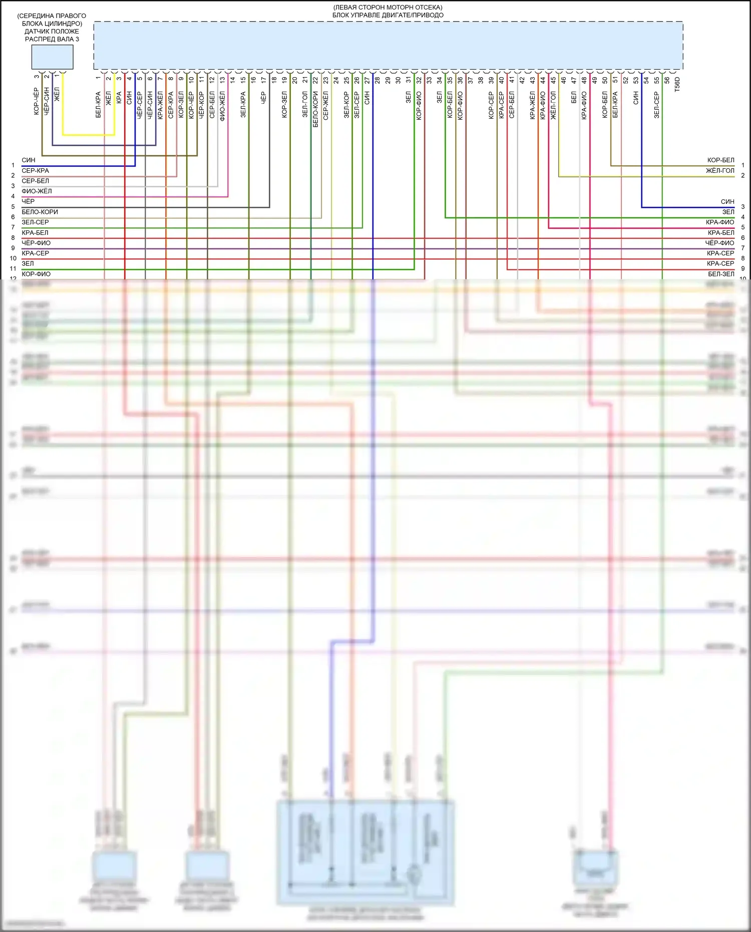 A6 Audi C8 рестайлинг (2022-2024): Электросхема двигателя 3.0l turbo hybrid (7 из 10) 