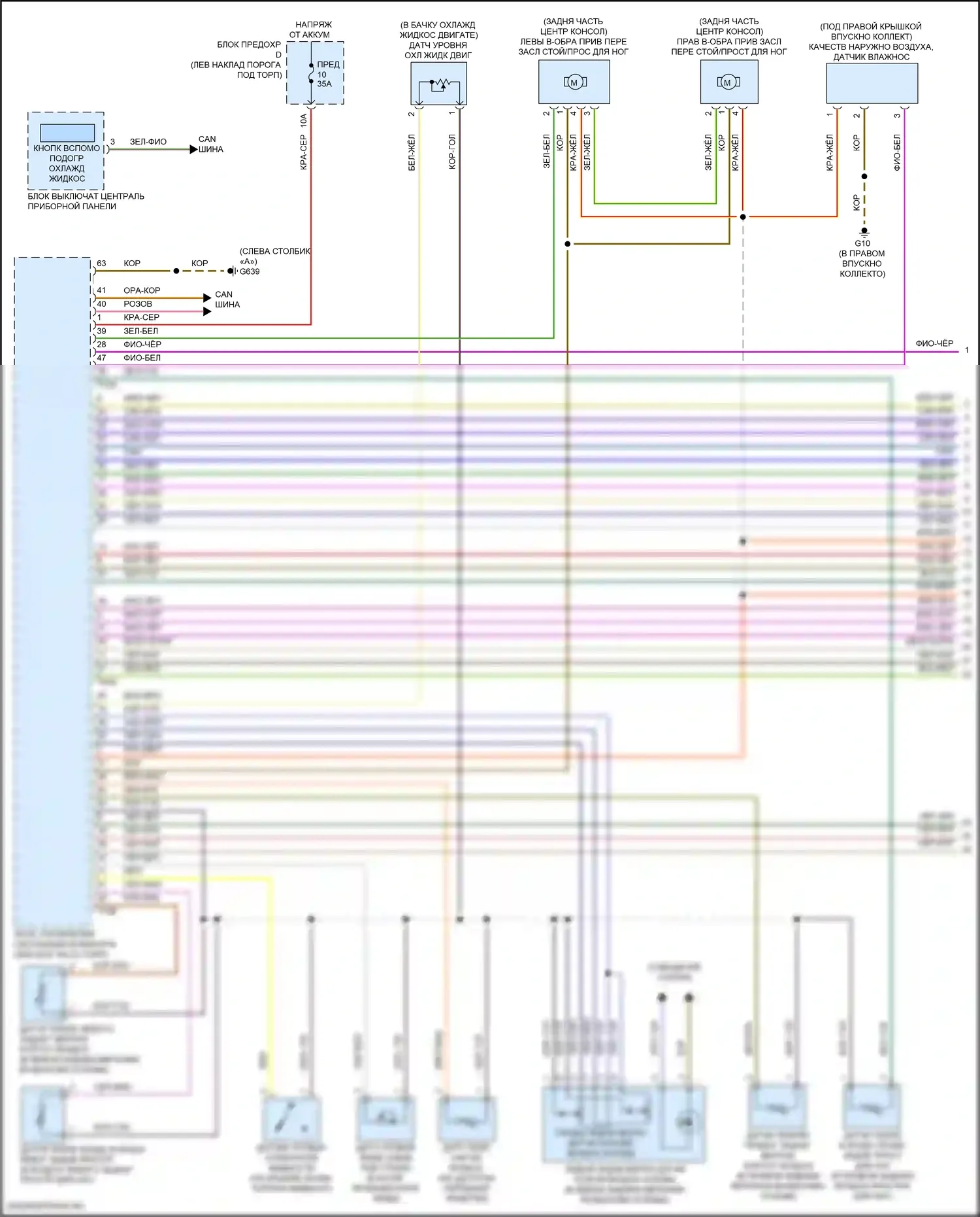 A6 Audi C8 рестайлинг (2022-2024): Электросхема климат контроля, без климата (1 из 6) 