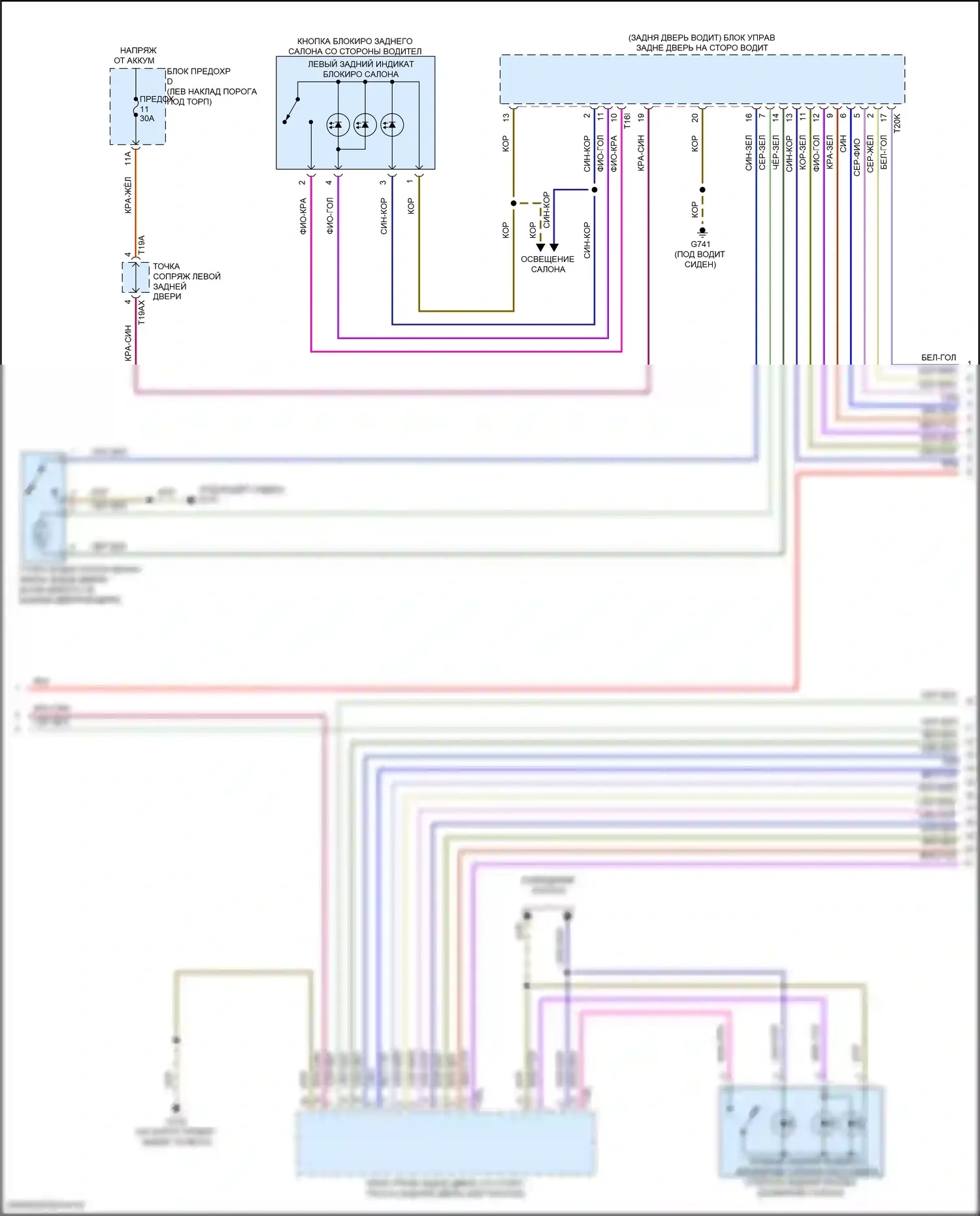 A6 Audi C8 рестайлинг (2022-2024): Сигнализации электросхема (3 из 7) 