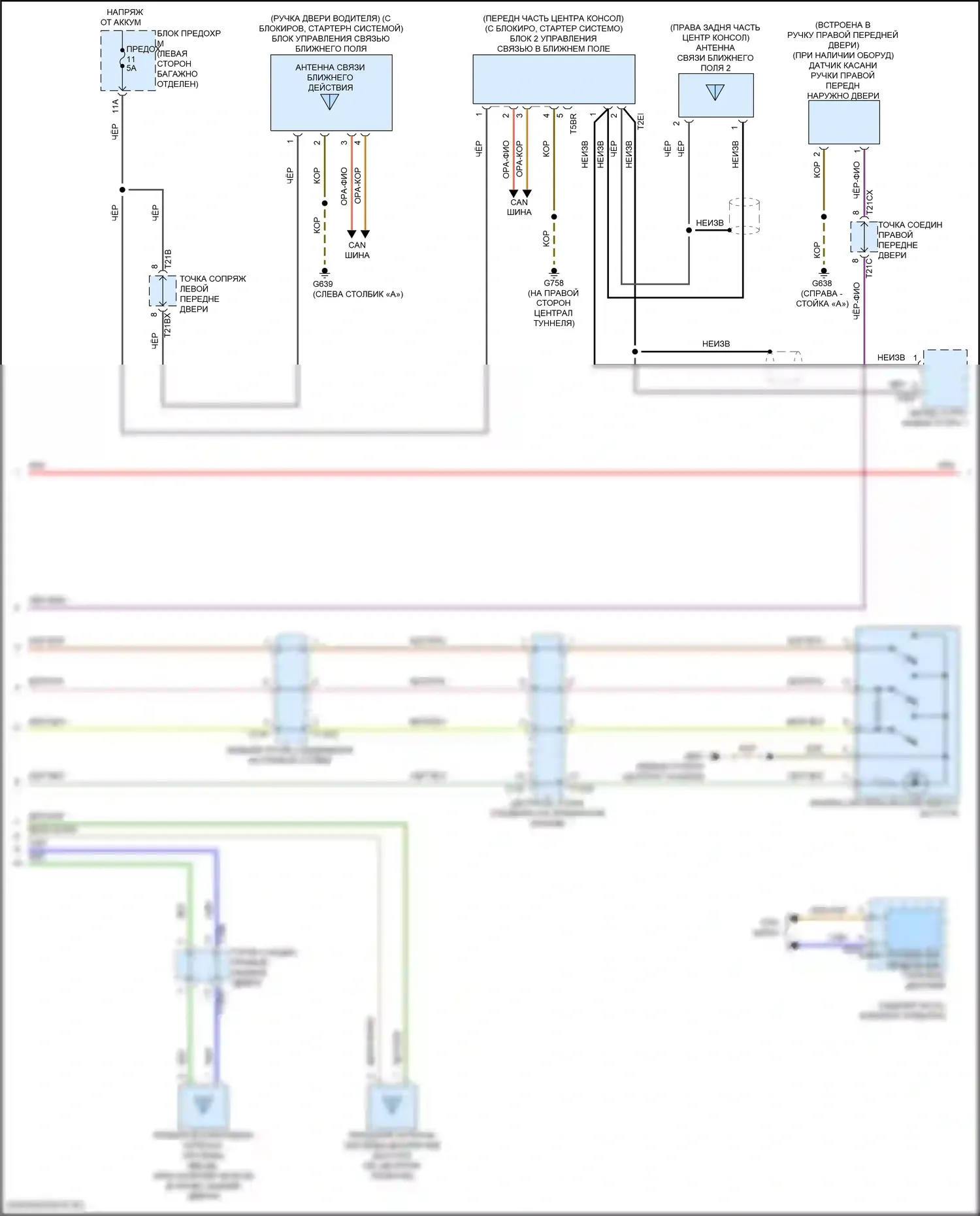 A6 Audi C8 рестайлинг (2022-2024): Сигнализации электросхема (6 из 7) 