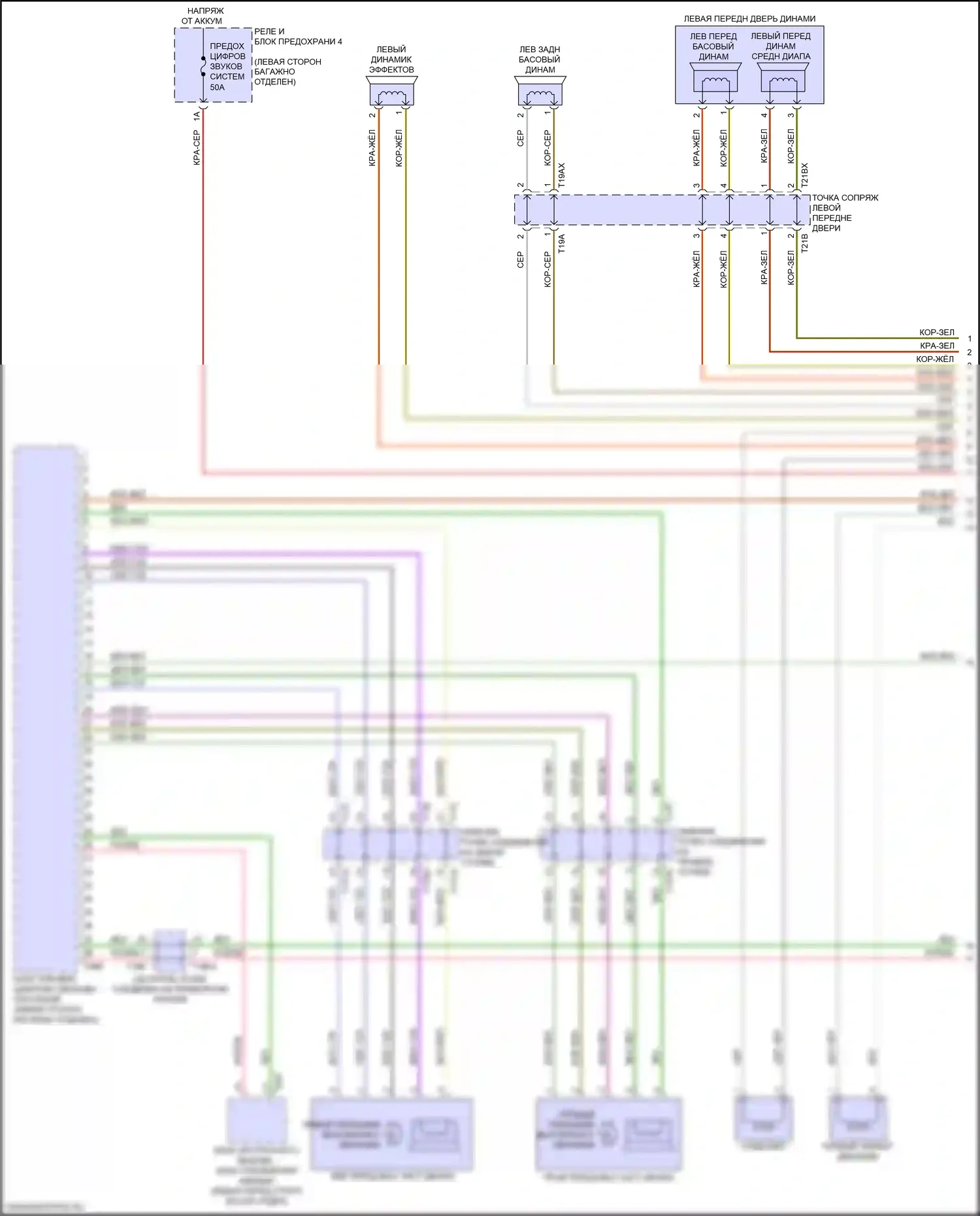 A6 Audi C8 рестайлинг (2022-2024): Электросхема навигации, с усилителем, без звука bang и olufsen (1 из 6) 