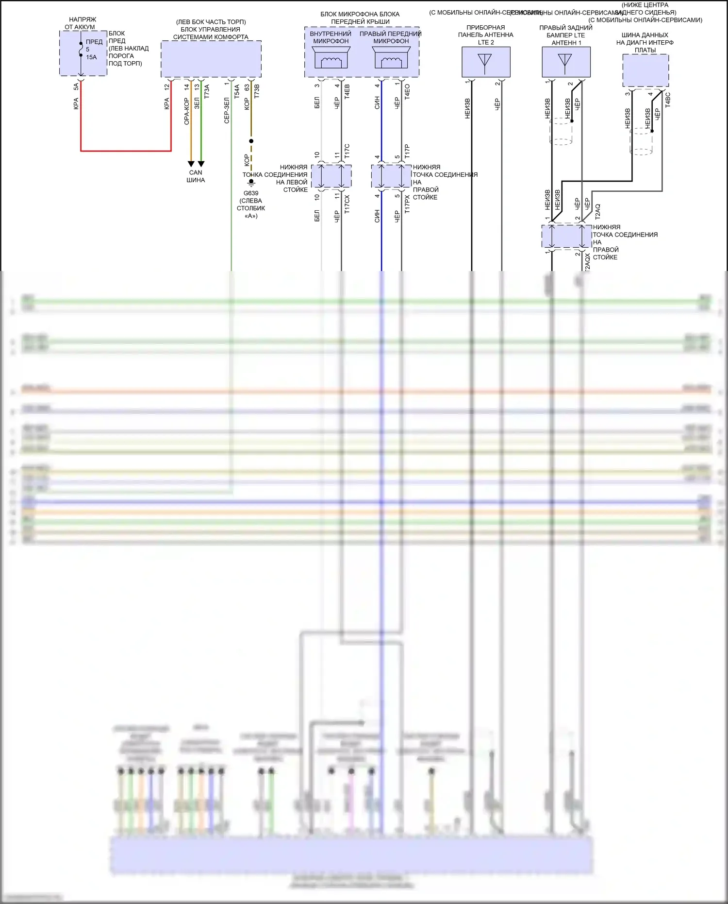 A6 Audi C8 рестайлинг (2022-2024): Электросхема навигации, с усилителем, без звука bang и olufsen (5 из 6) 