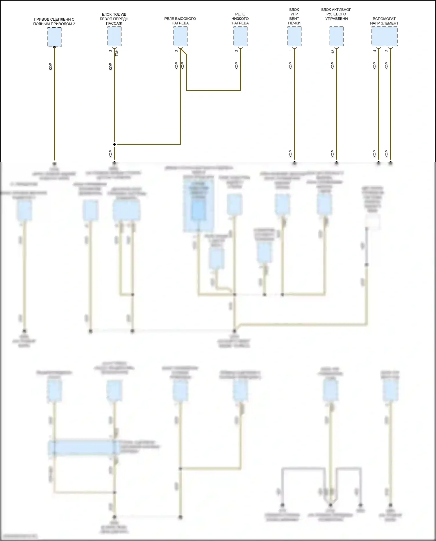 A6 Audi C8 рестайлинг (2022-2024): Электросхема разводки массы (4 из 11) 