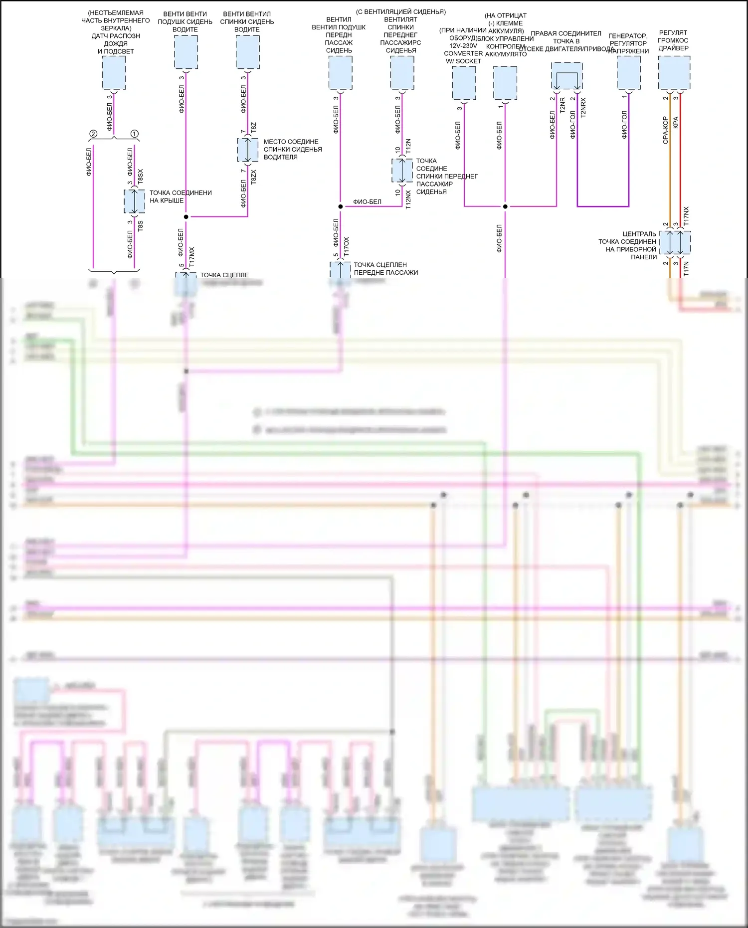 A6 Audi C8 (2018-2023): Can шина электросхема (7 из 9) 