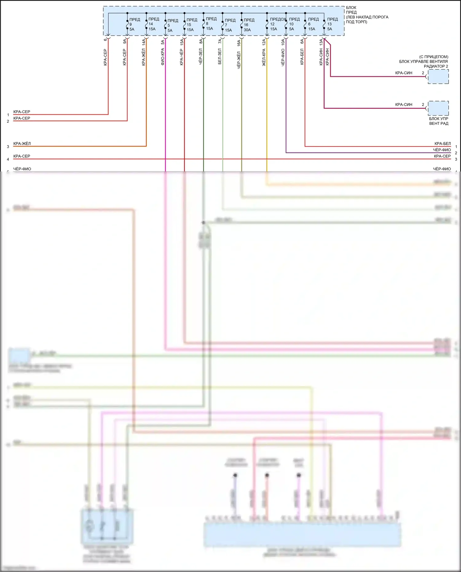 A6 Audi C8 (2018-2023): Электросхема двигателя 3,0л турбо (2 из 10) 