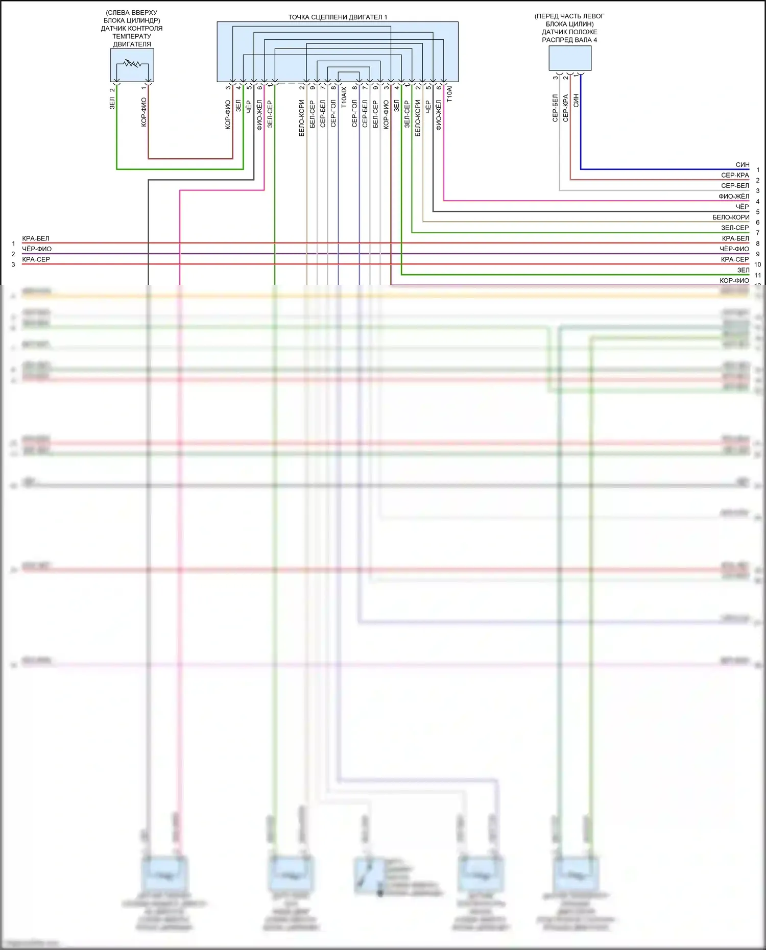 A6 Audi C8 (2018-2023): Электросхема двигателя 3,0л турбо (6 из 10) 