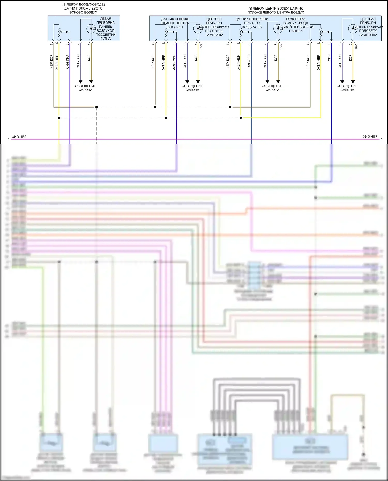 A6 Audi C8 (2018-2023): Электросхема климат контроля, без климата (2 из 6) 
