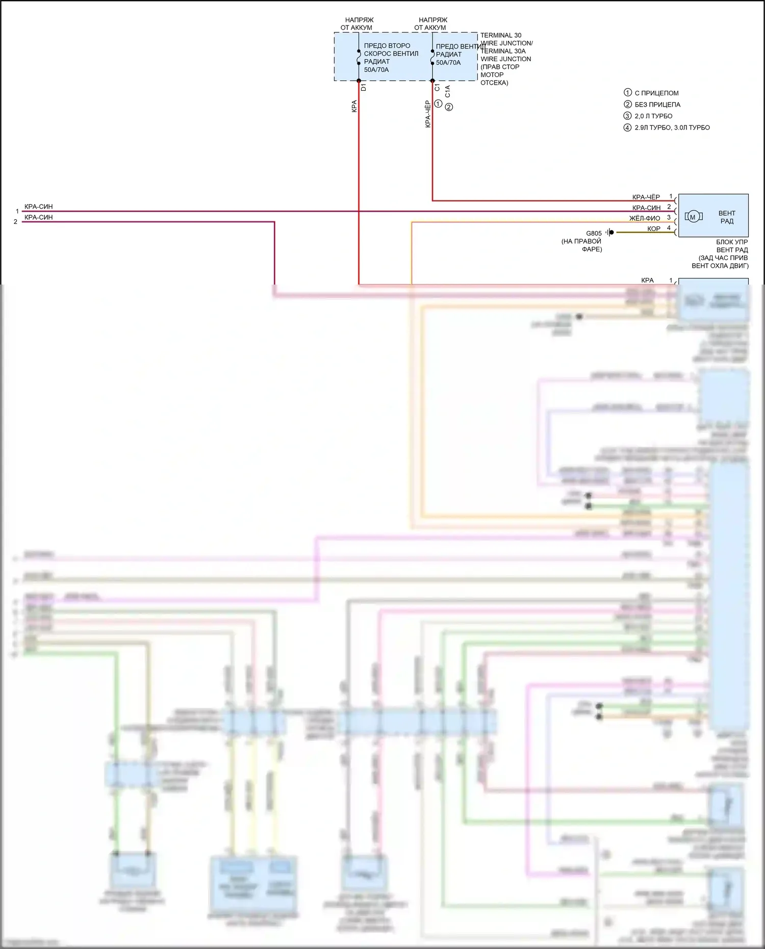A6 Audi C8 (2018-2023): Электросхема климат контроля, без климата (6 из 6) 